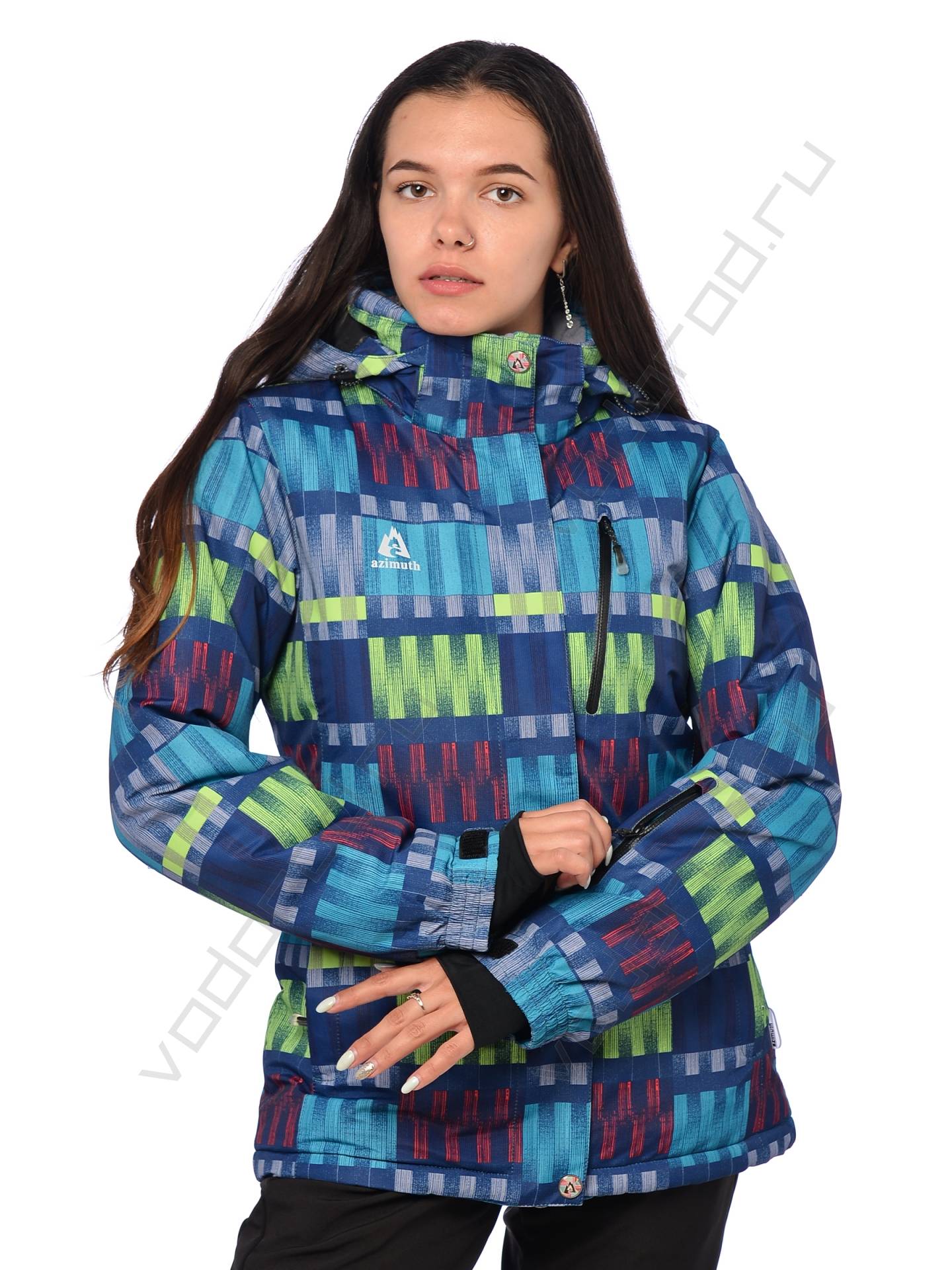 Горнолыжная куртка женская цвет темн. синий 89
