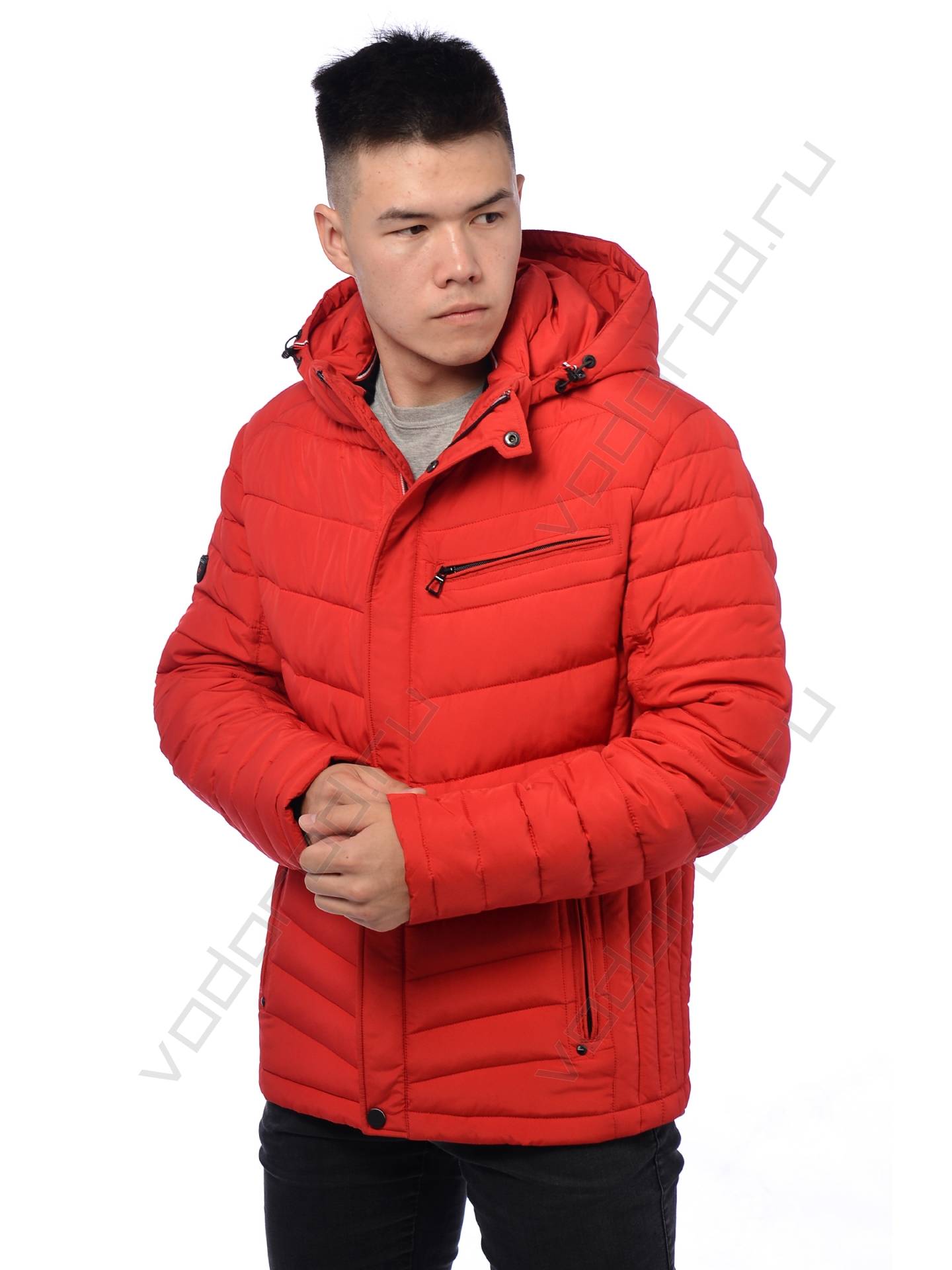 Куртка еврозима мужская цвет красный 11