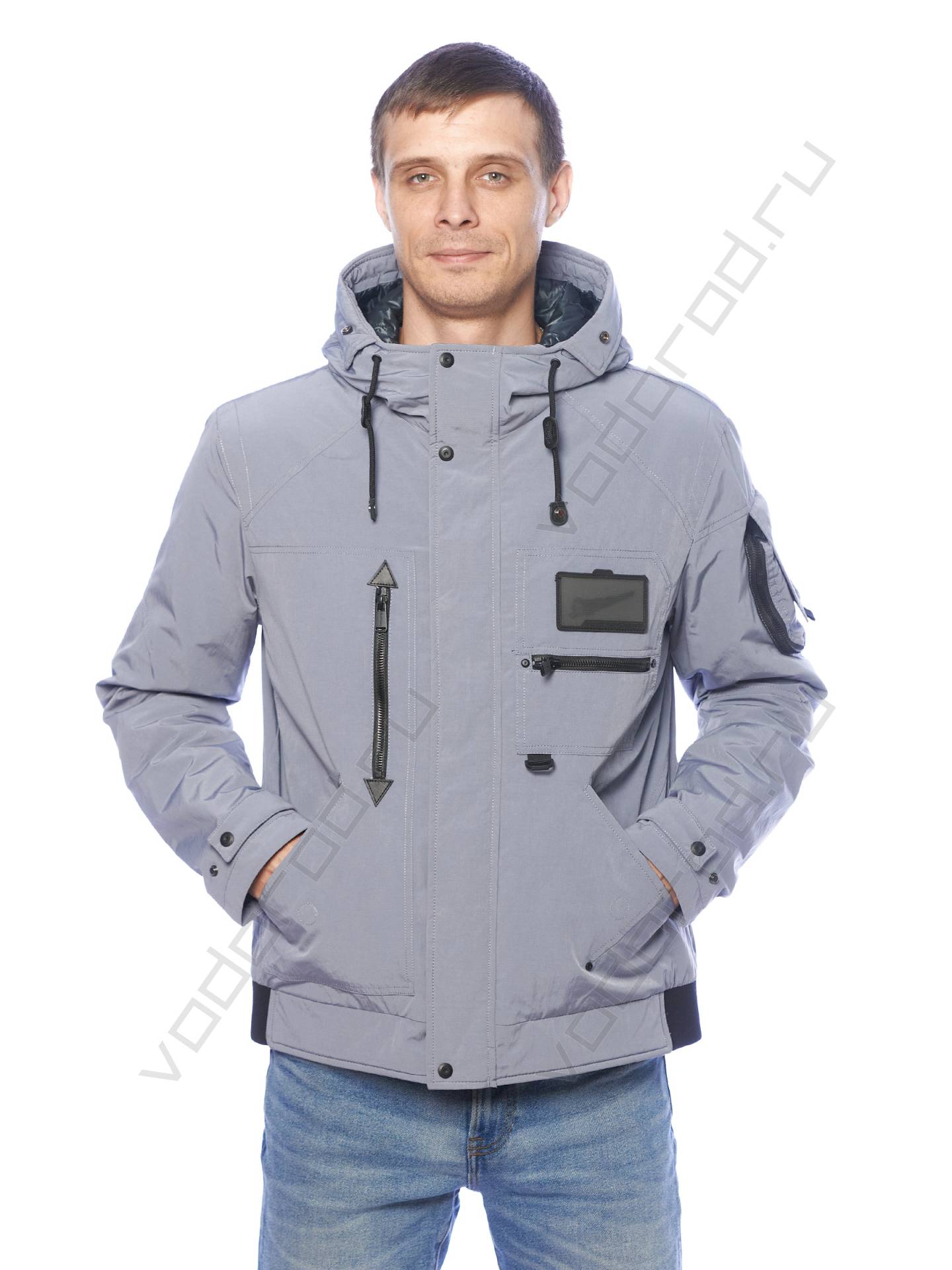 Куртка мужская цвет серый 43