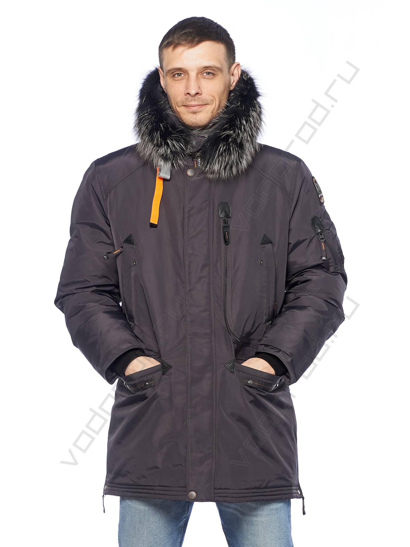 Зимняя куртка мужская цвет темн. серый 11