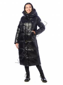 Зимняя куртка женская Черный. лайм