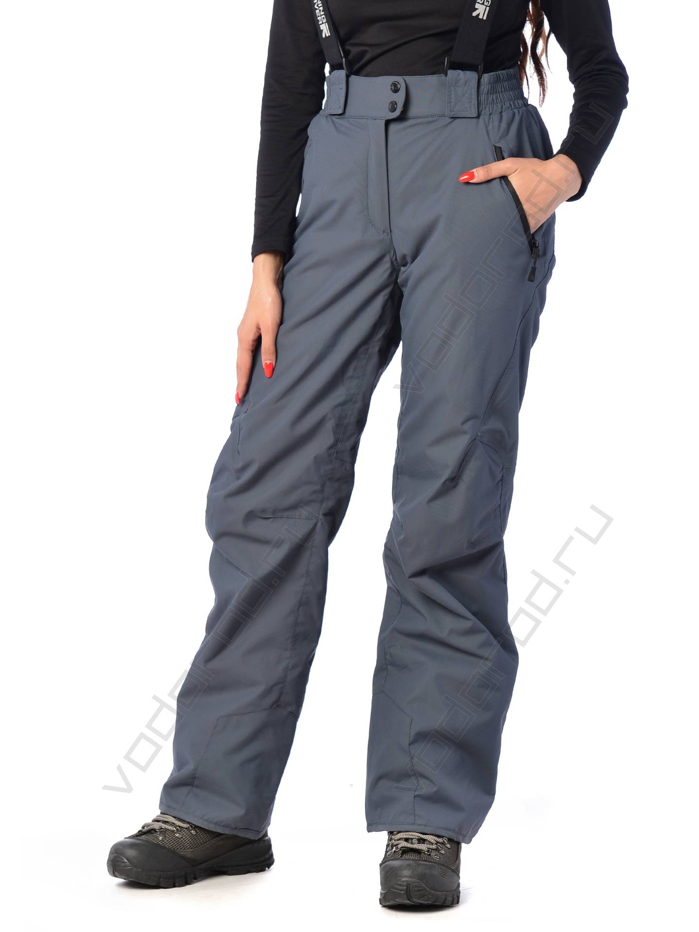 Горнолыжные брюки женские цвет темн. серый 065