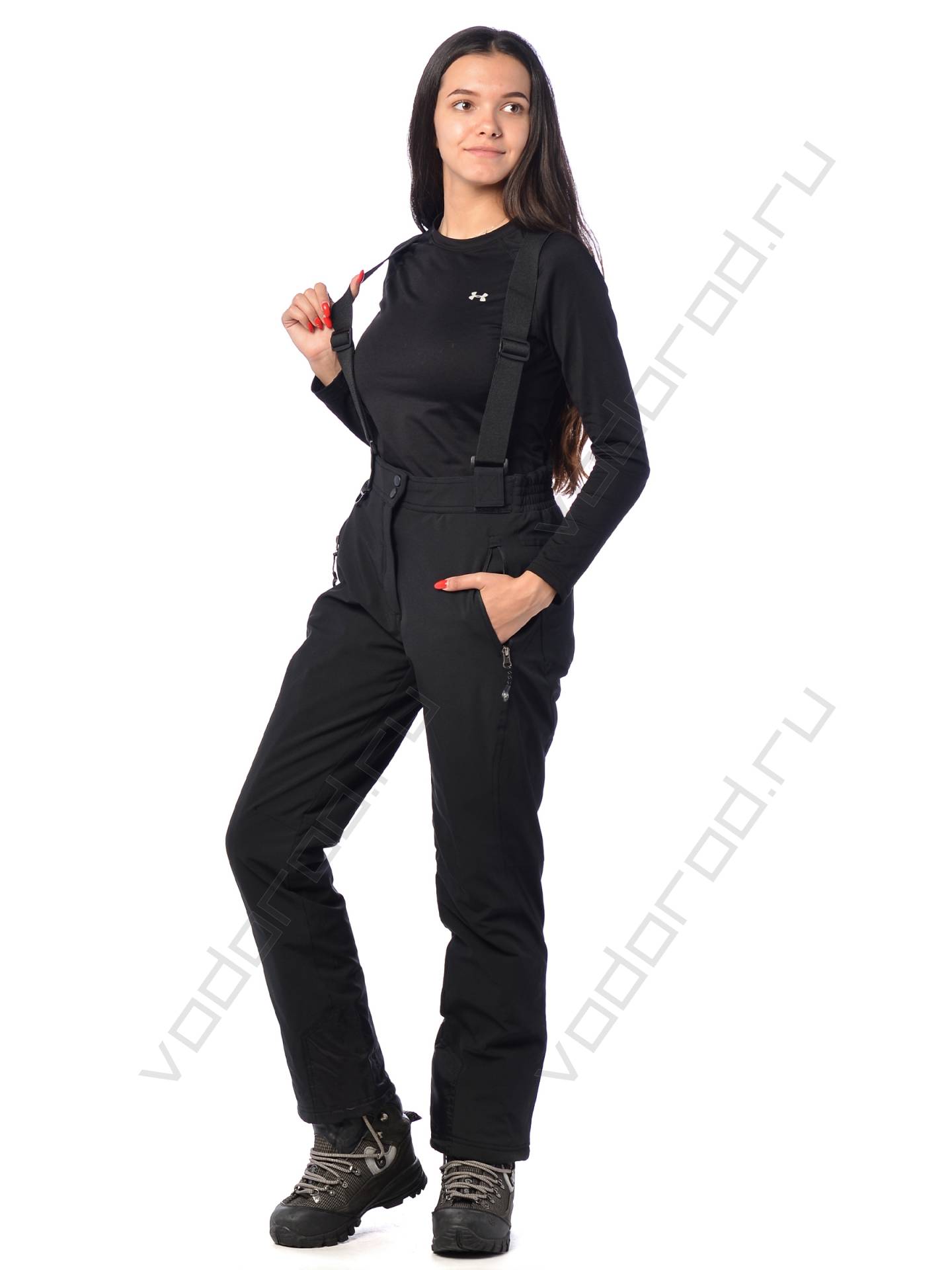 Горнолыжные брюки женские цвет черный