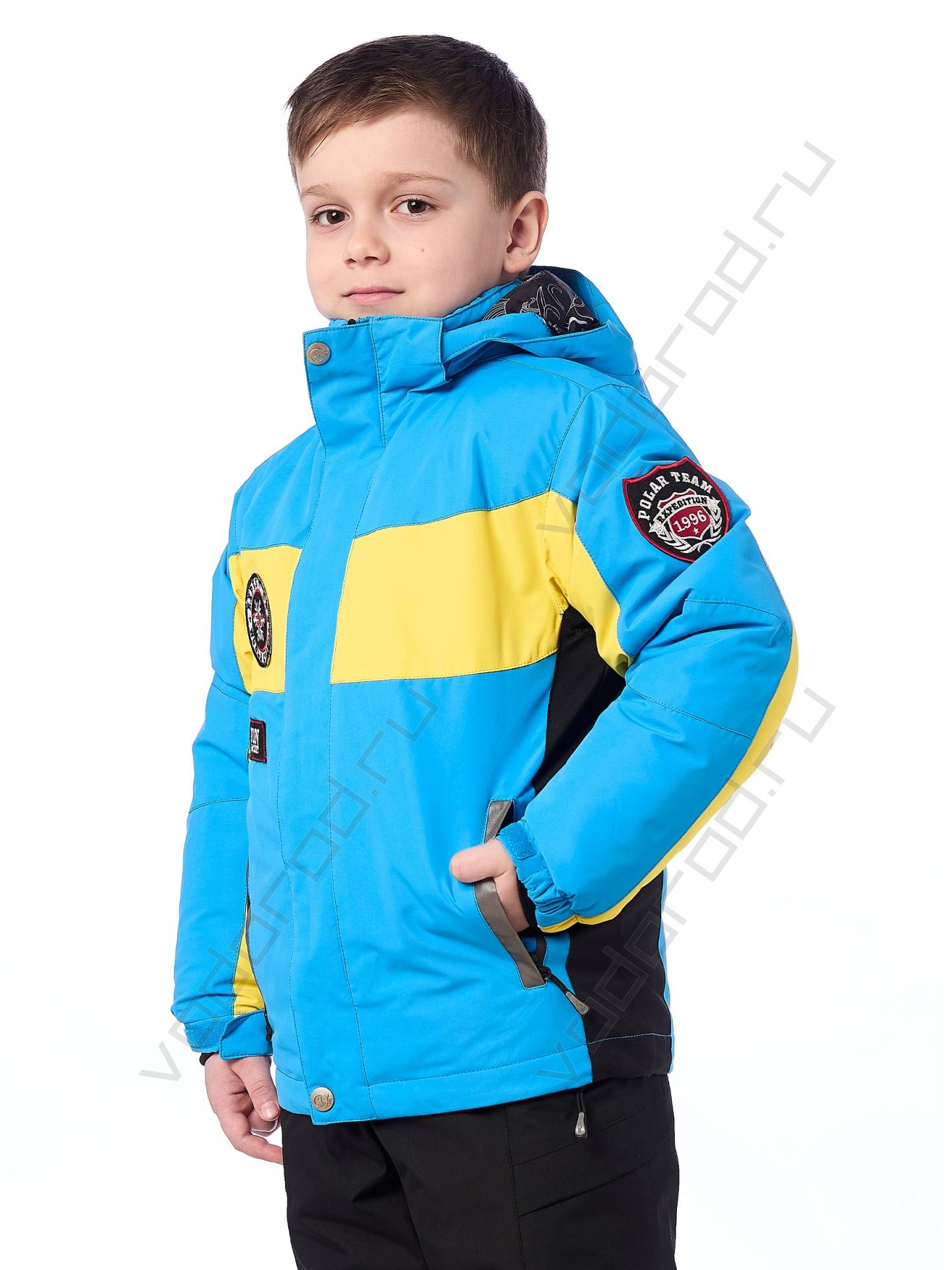 Горнолыжная куртка детская цвет голубой