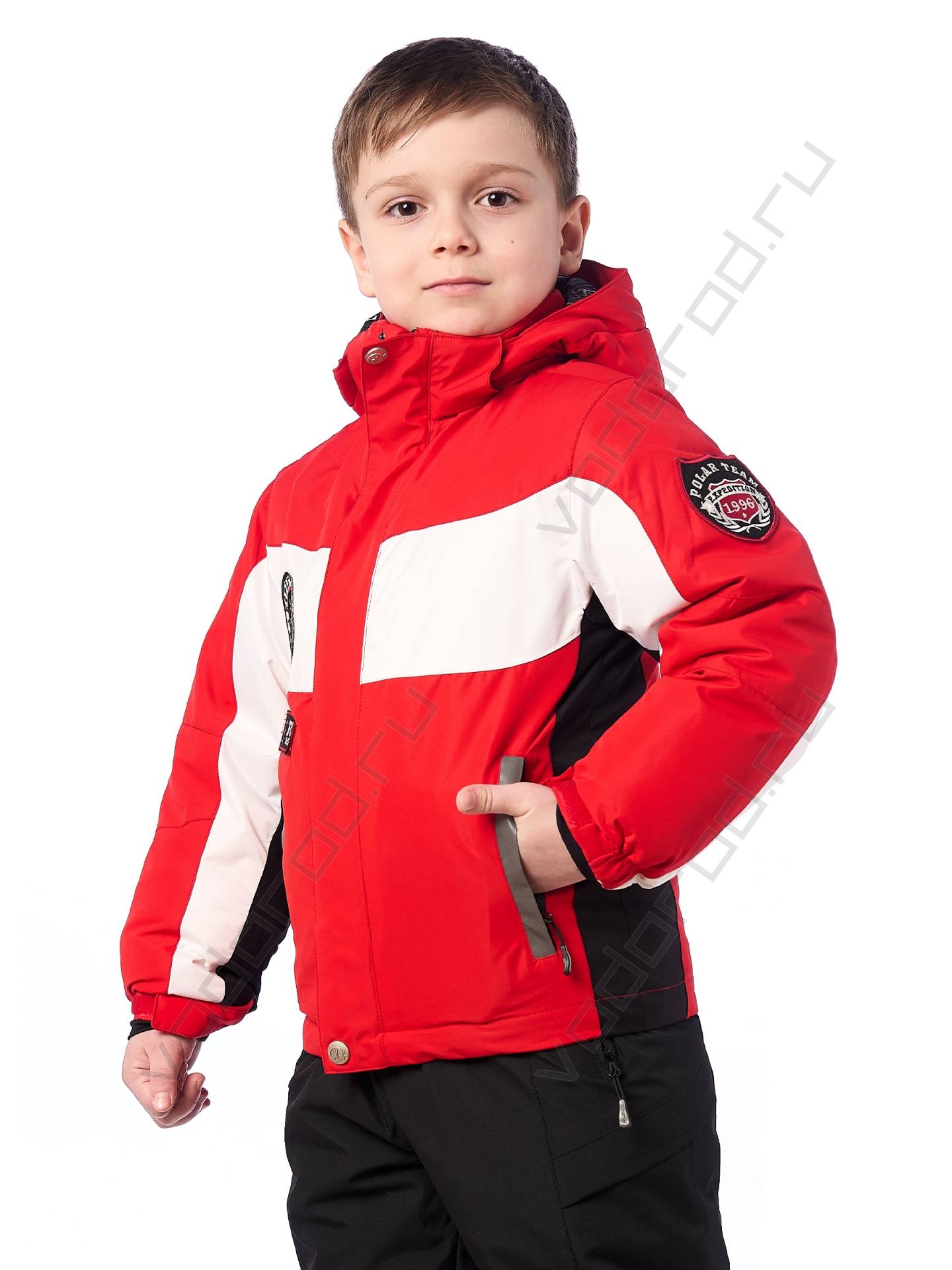 Горнолыжная куртка детская цвет красный