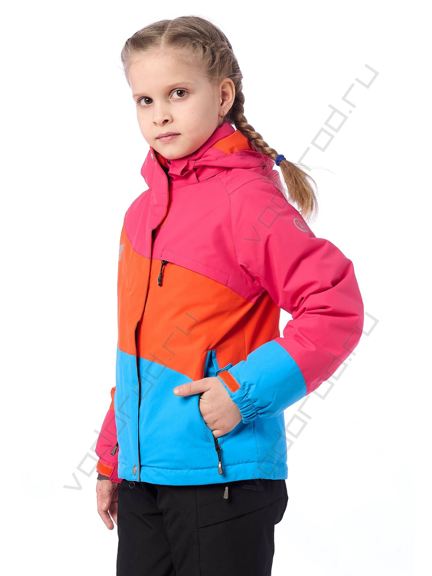 Горнолыжная куртка подростковая цвет оранжевый