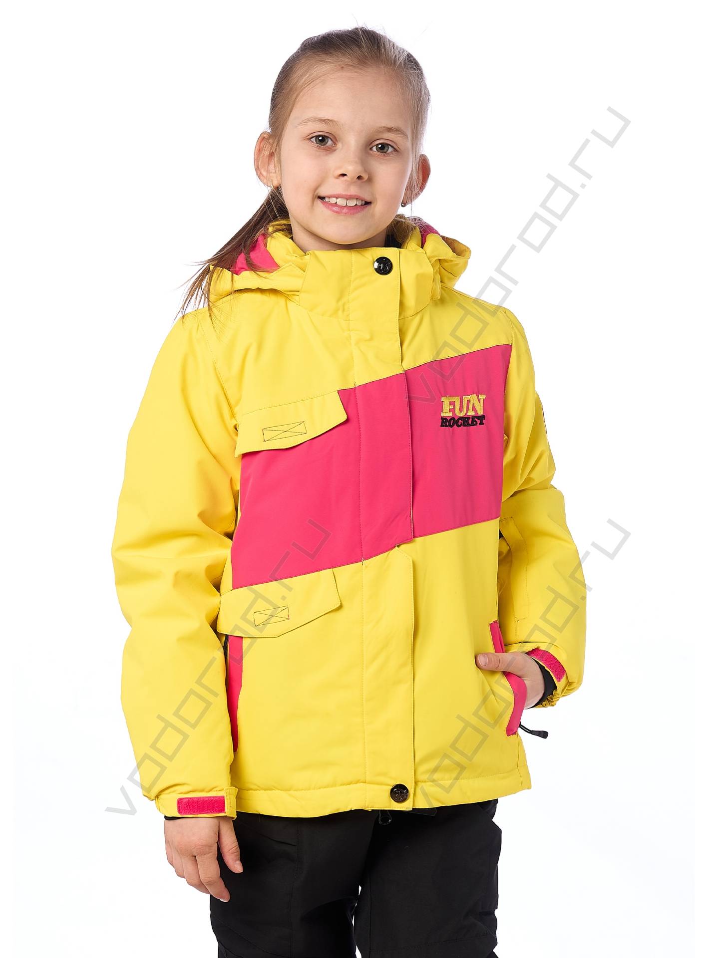 Горнолыжная куртка детская цвет желтый