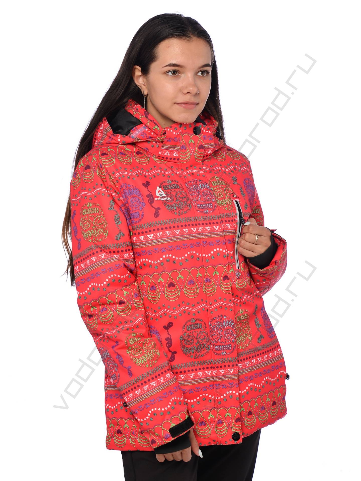 Горнолыжная куртка женская цвет красный 149
