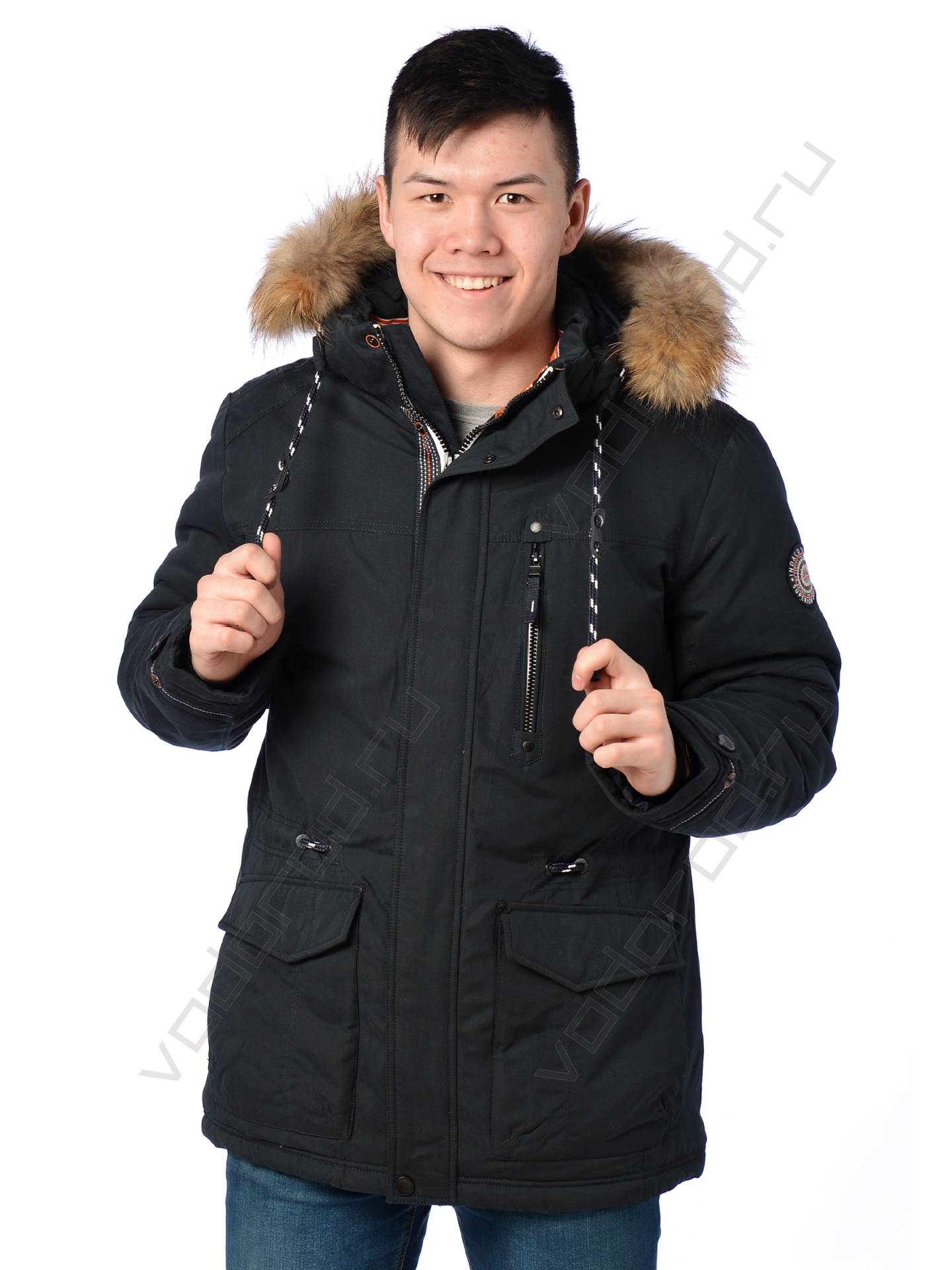 Зимняя куртка мужская цвет темн. серый 6