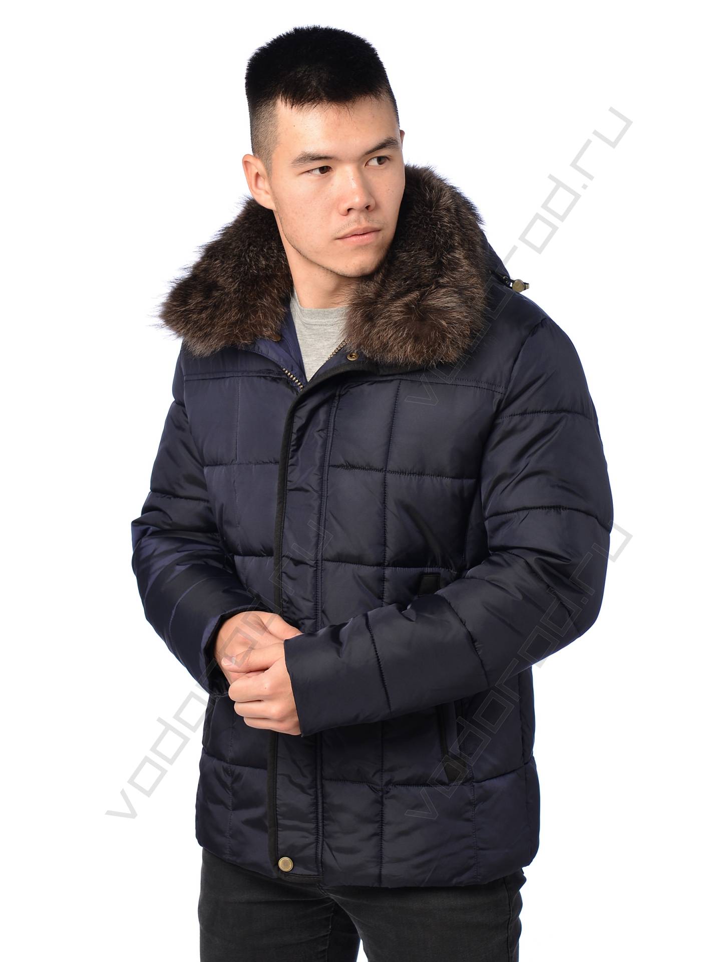 Зимняя куртка мужская цвет темн. синий 17