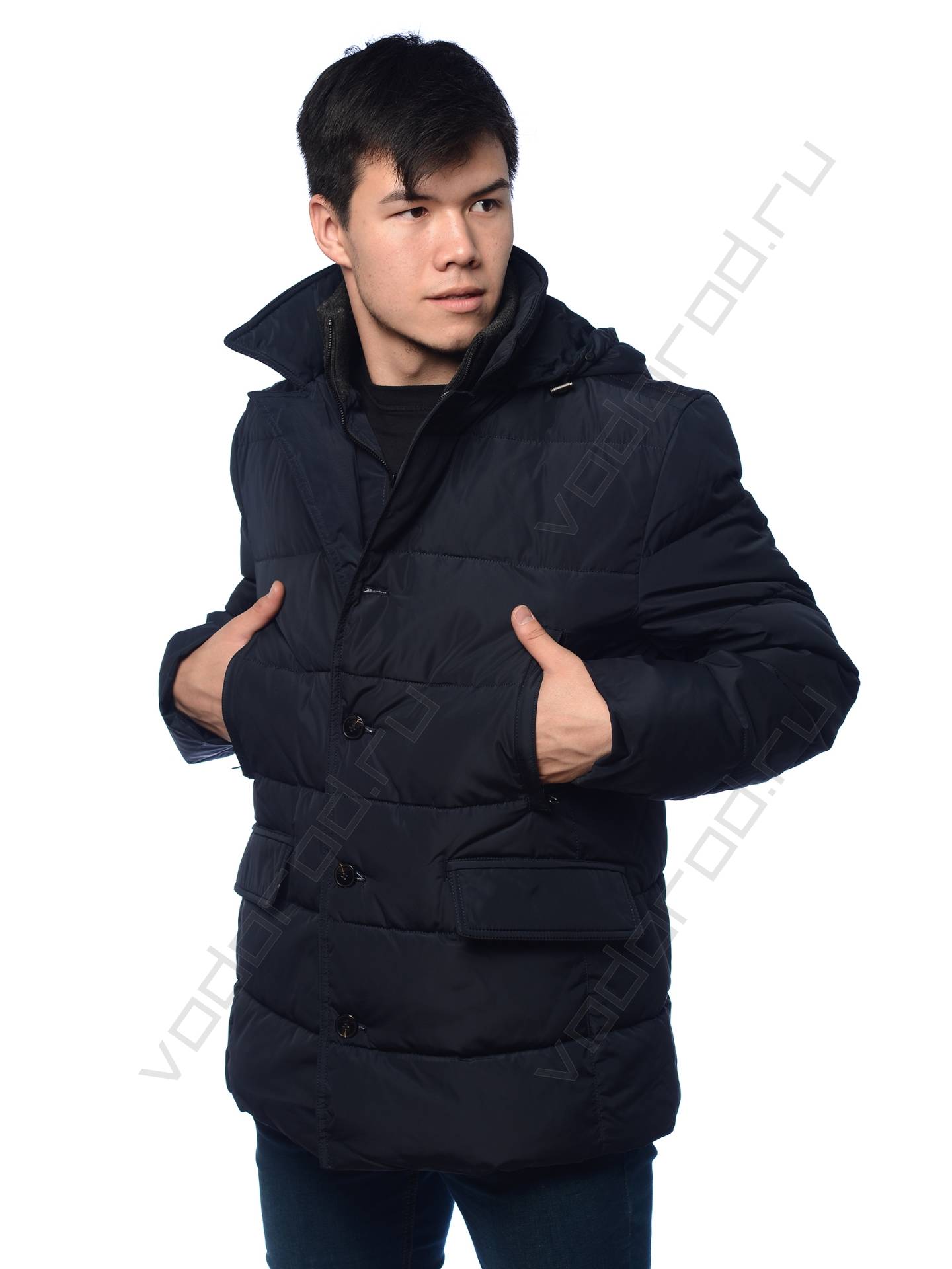 Зимняя куртка мужская цвет темн. синий 556