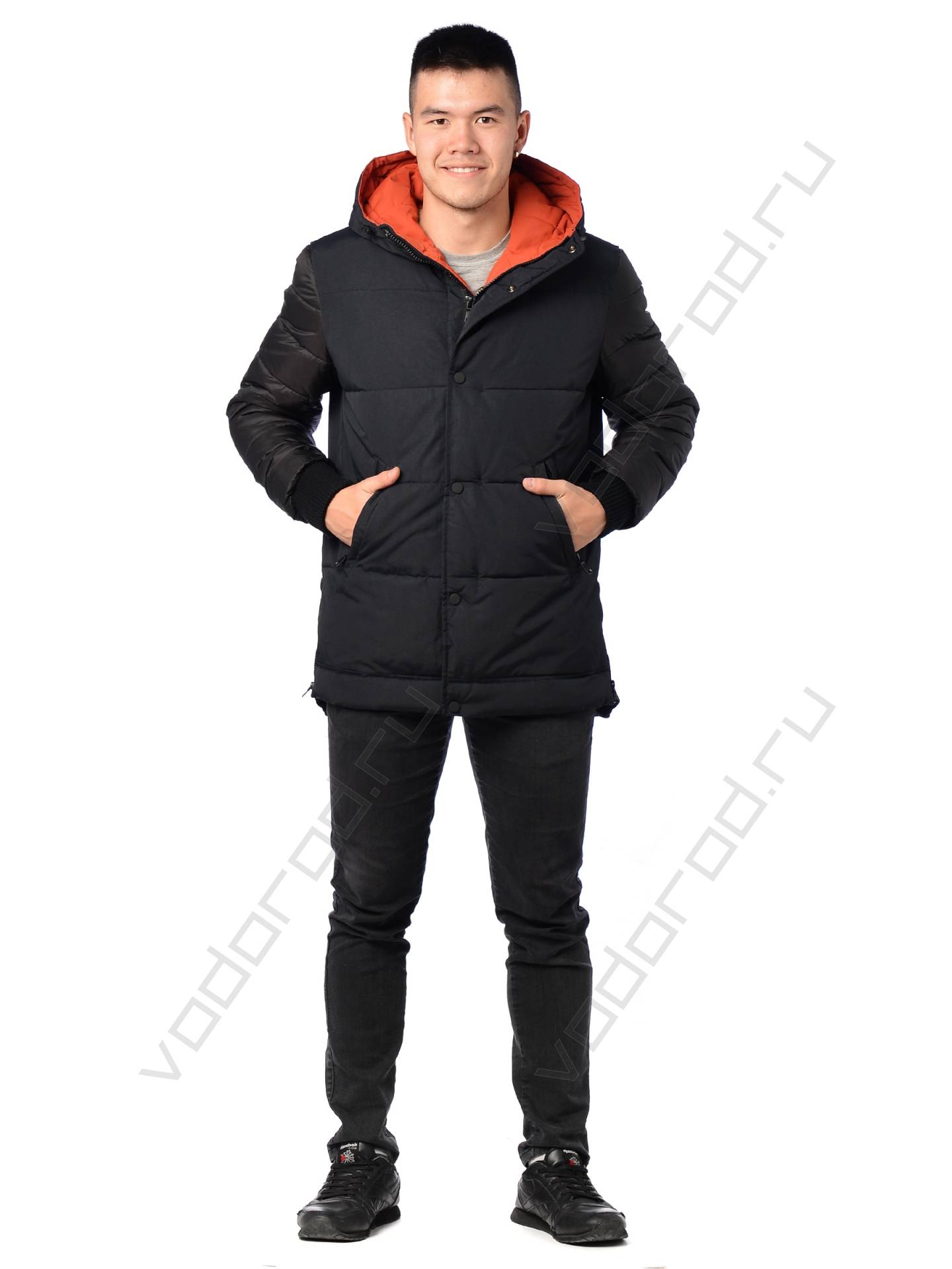 Зимняя куртка мужская цвет черный 20