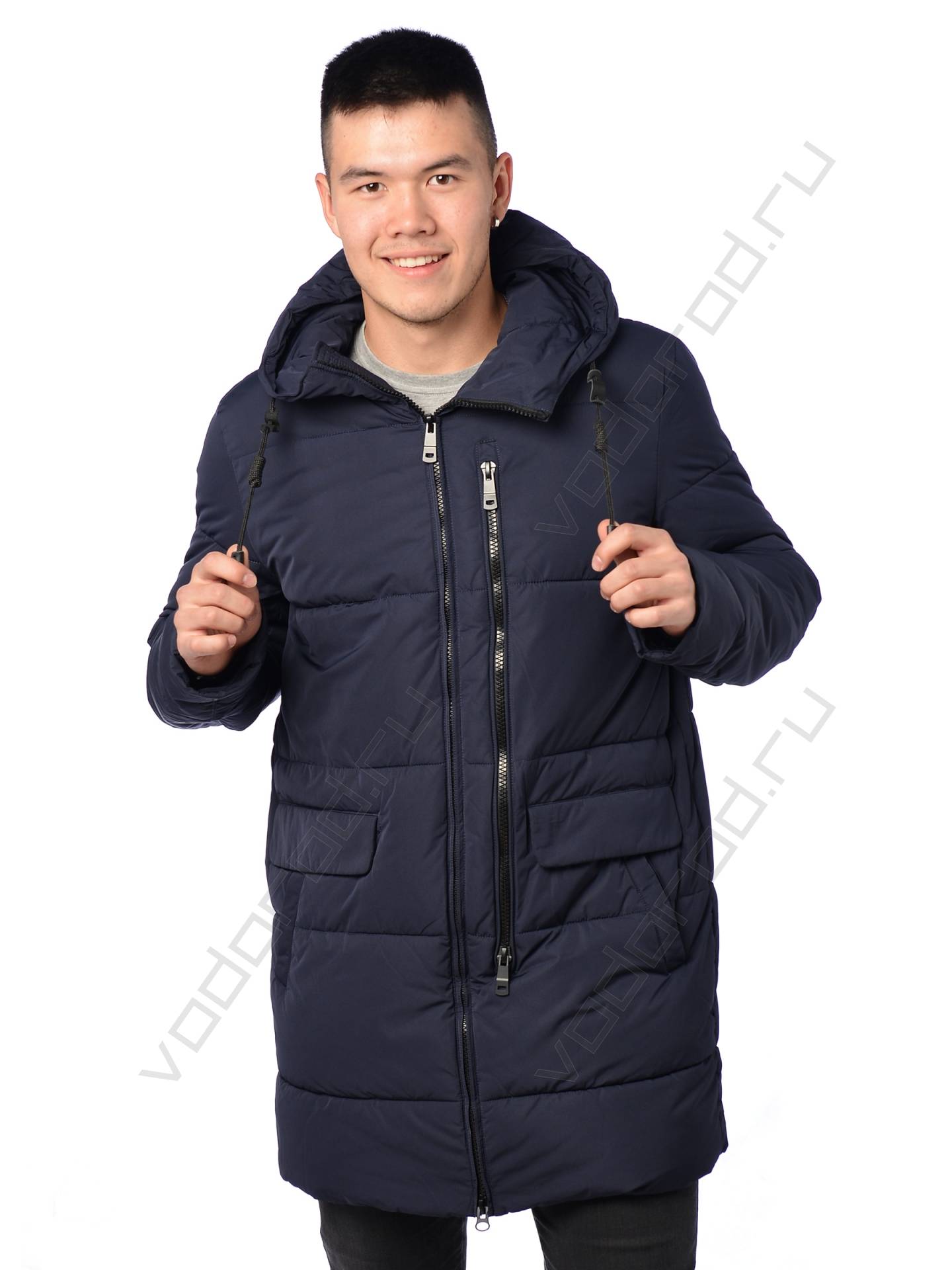 Зимняя куртка мужская цвет синий 61