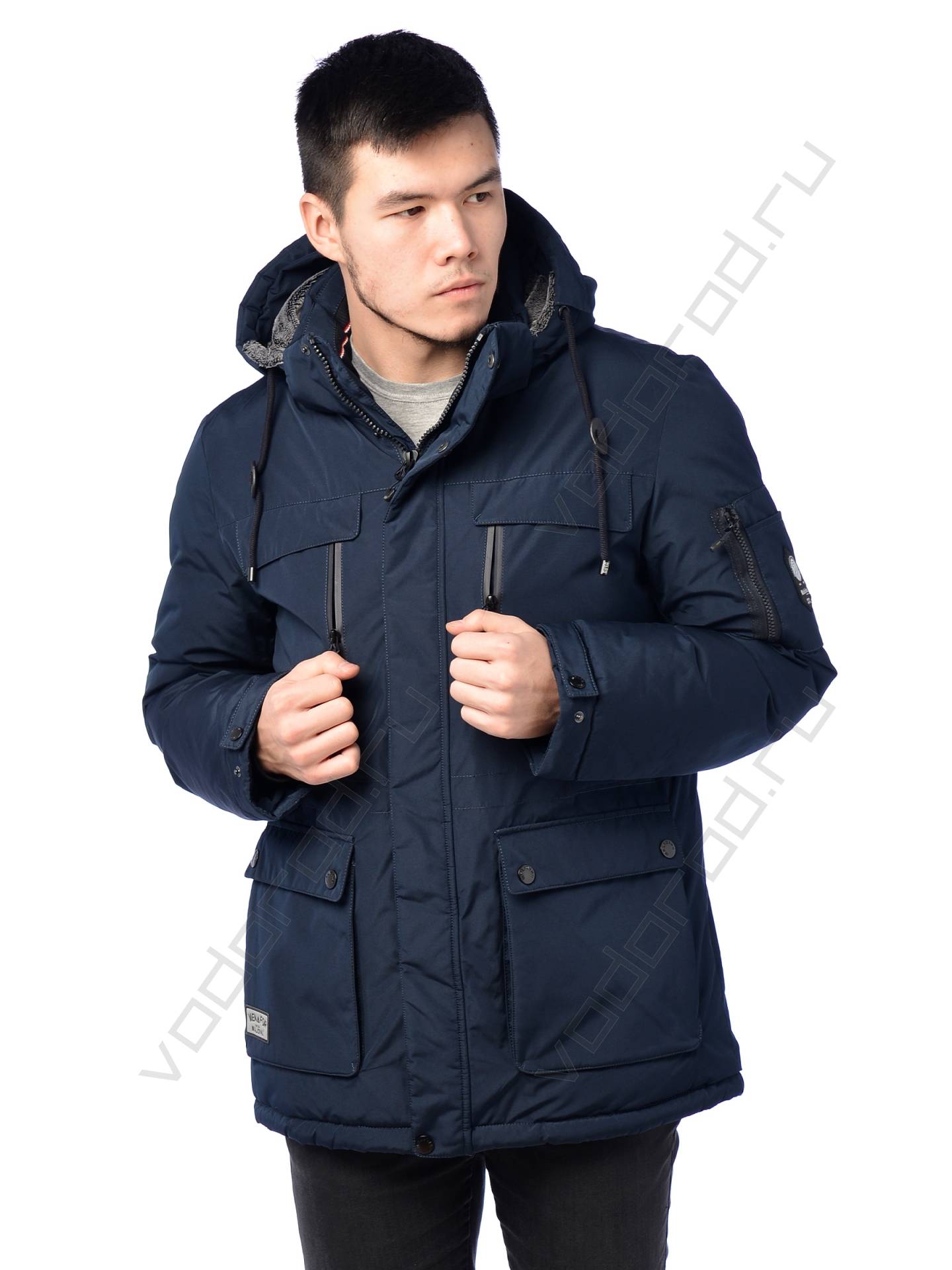 Зимняя куртка мужская цвет темн. синий 2а