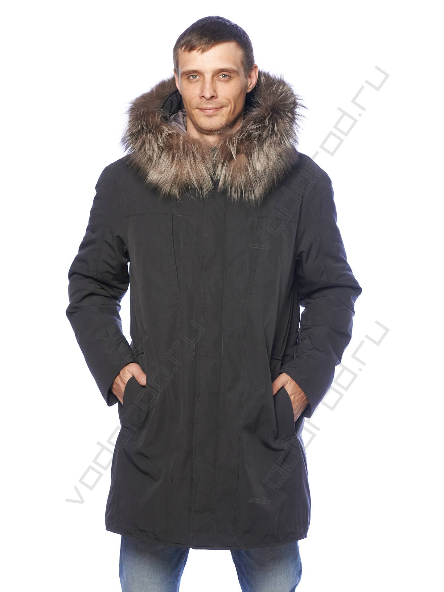 Зимняя куртка мужская цвет темн. серый 704