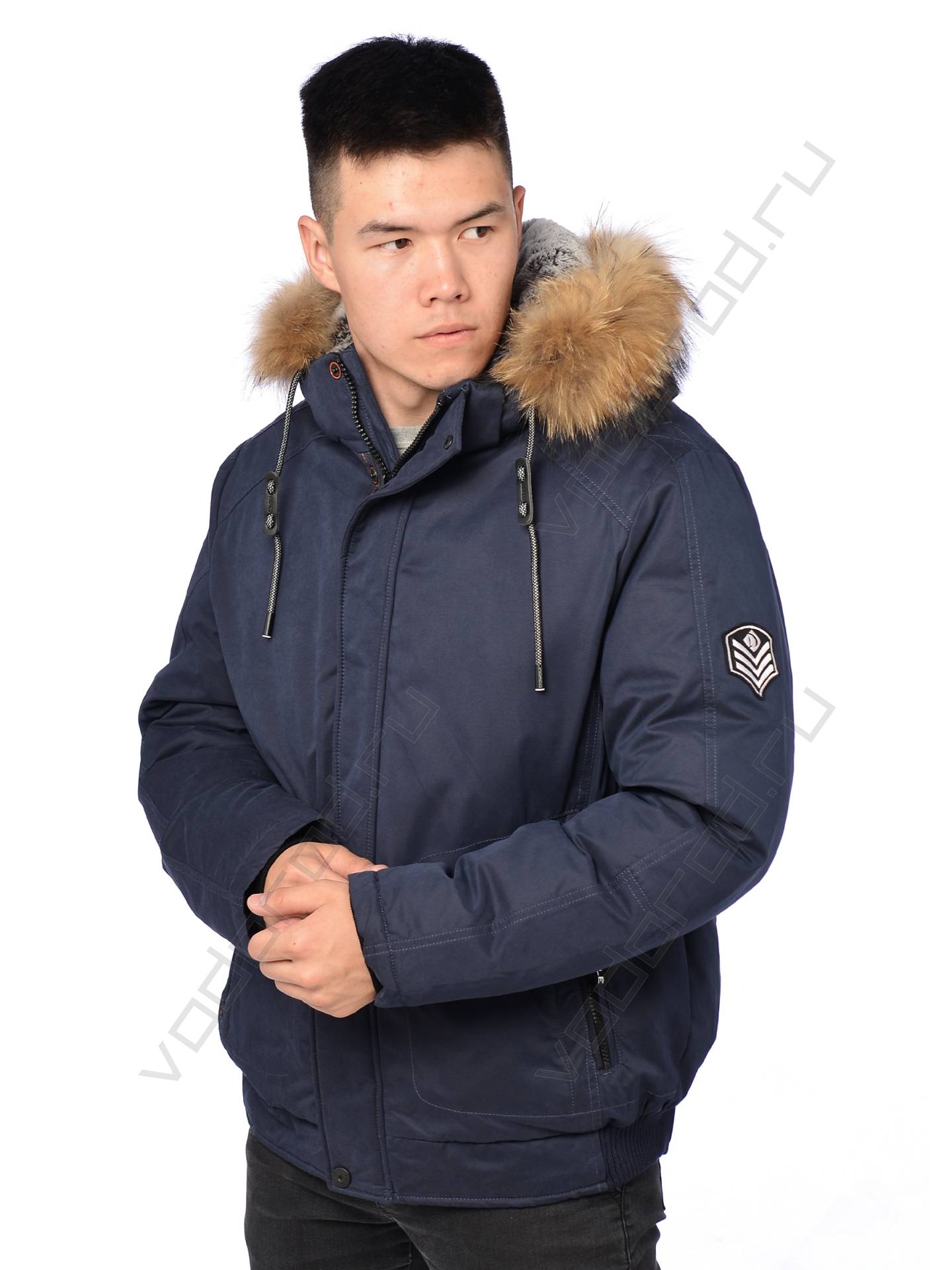 Зимняя куртка мужская цвет синий 25
