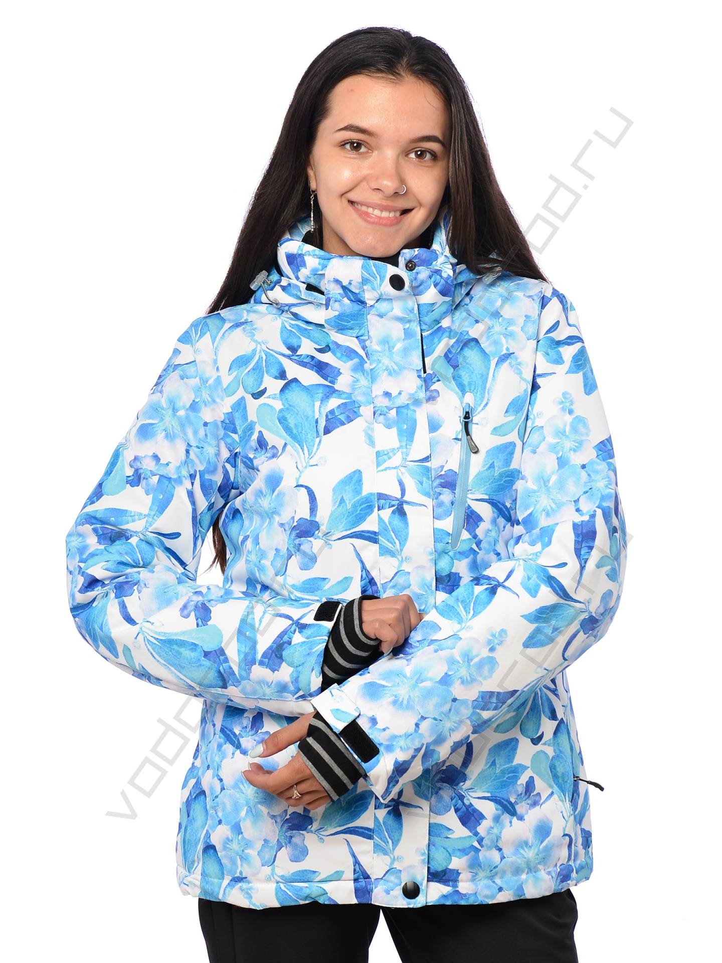 Горнолыжная куртка женская цвет голубой