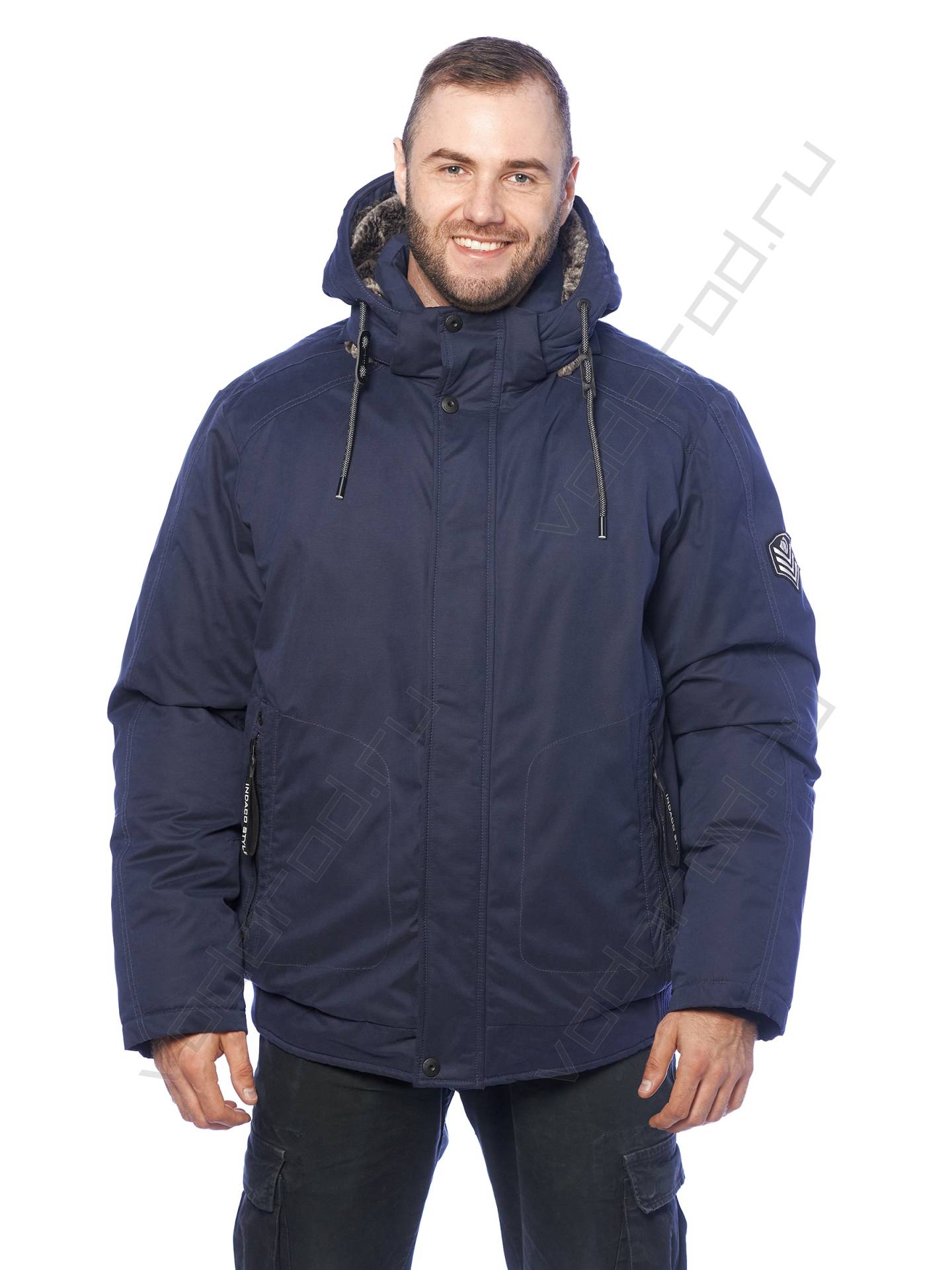 Зимняя куртка мужская цвет синий 25