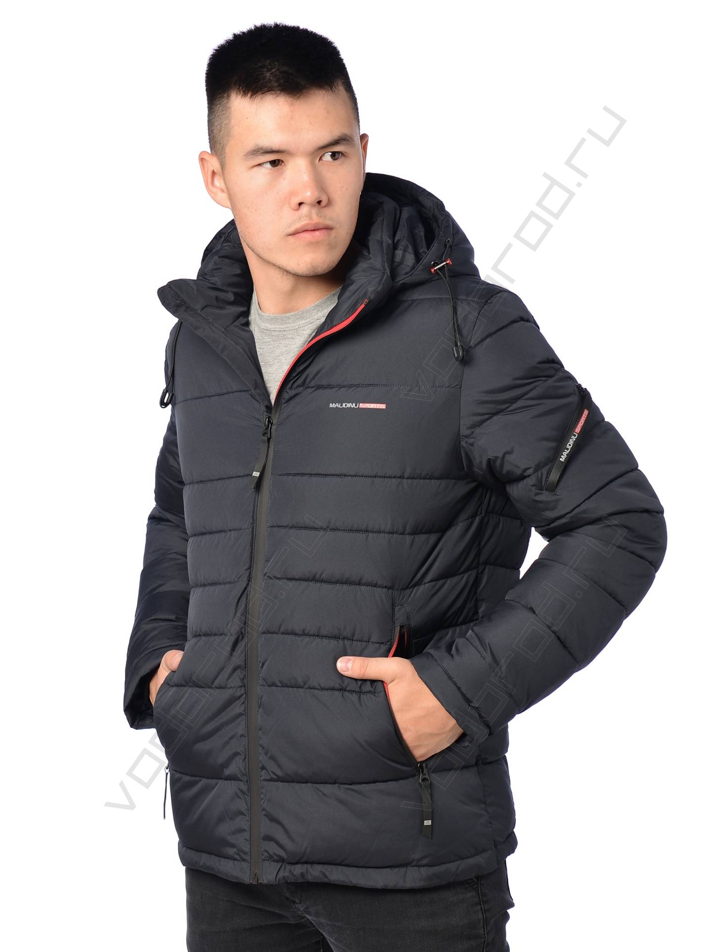 Зимняя куртка мужская цвет темн. серый 616
