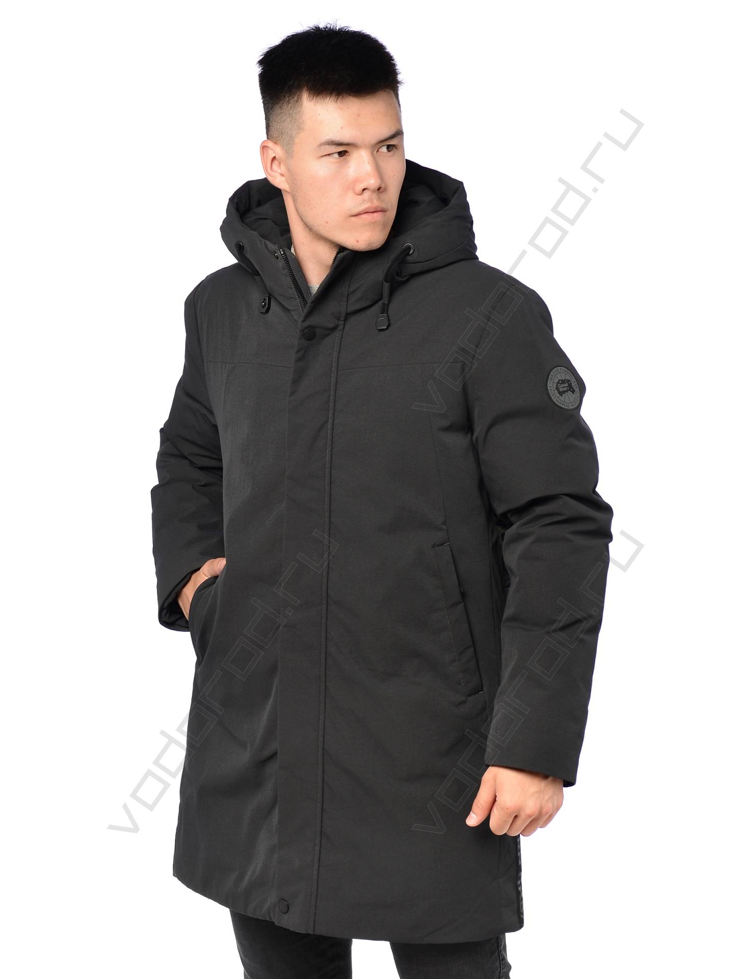 Зимняя куртка мужская цвет серый 704