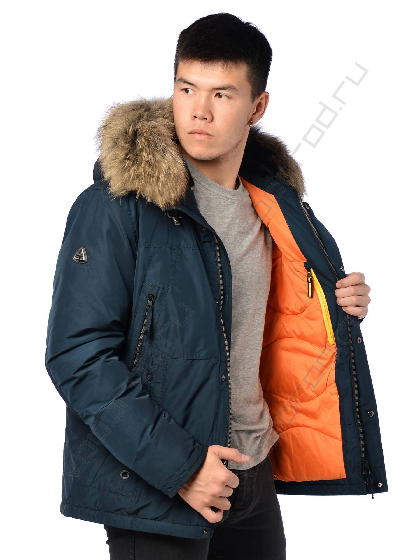 Зимняя куртка мужская цвет синий 26
