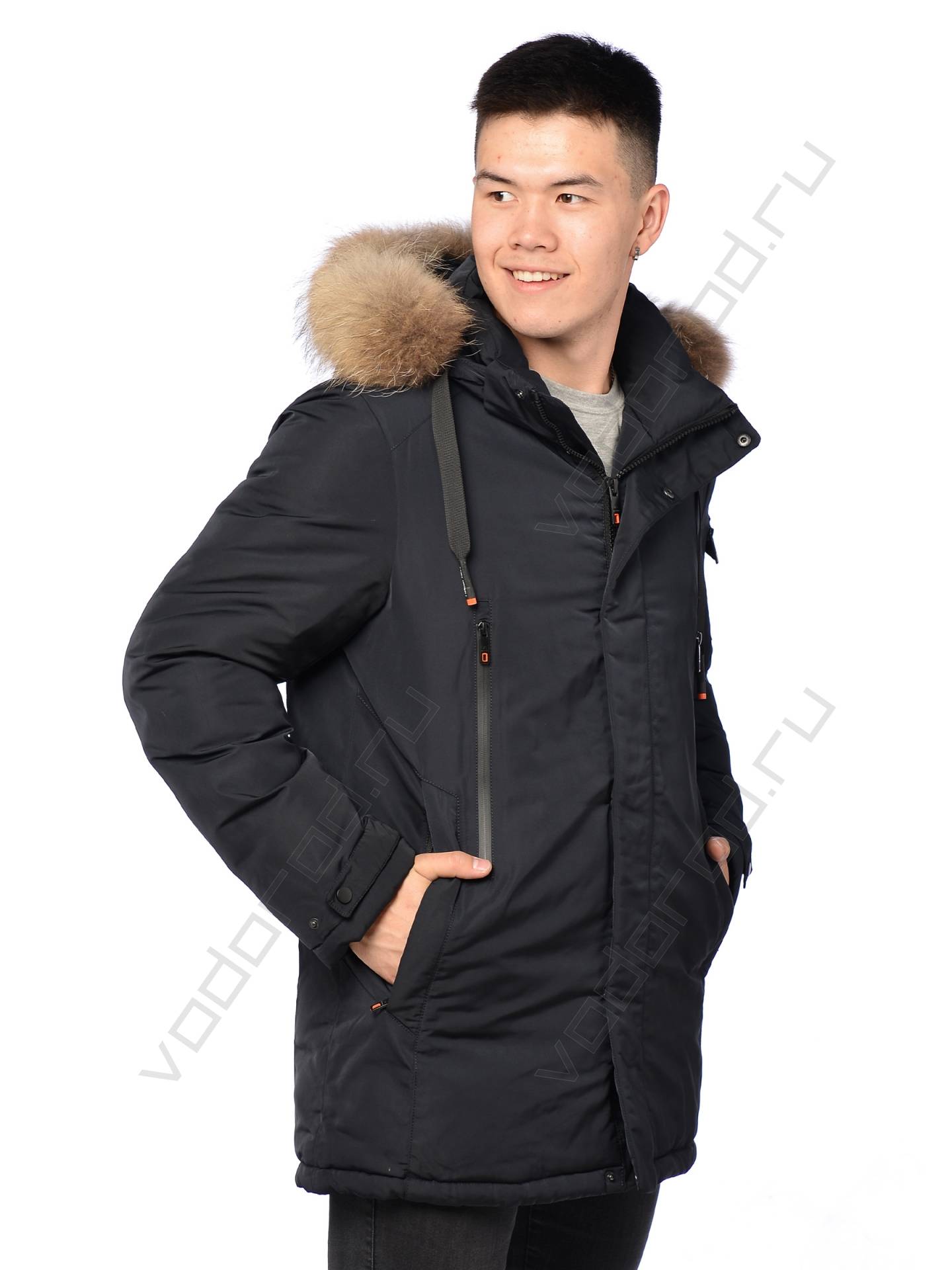 Зимняя куртка мужская цвет темн. синий 205