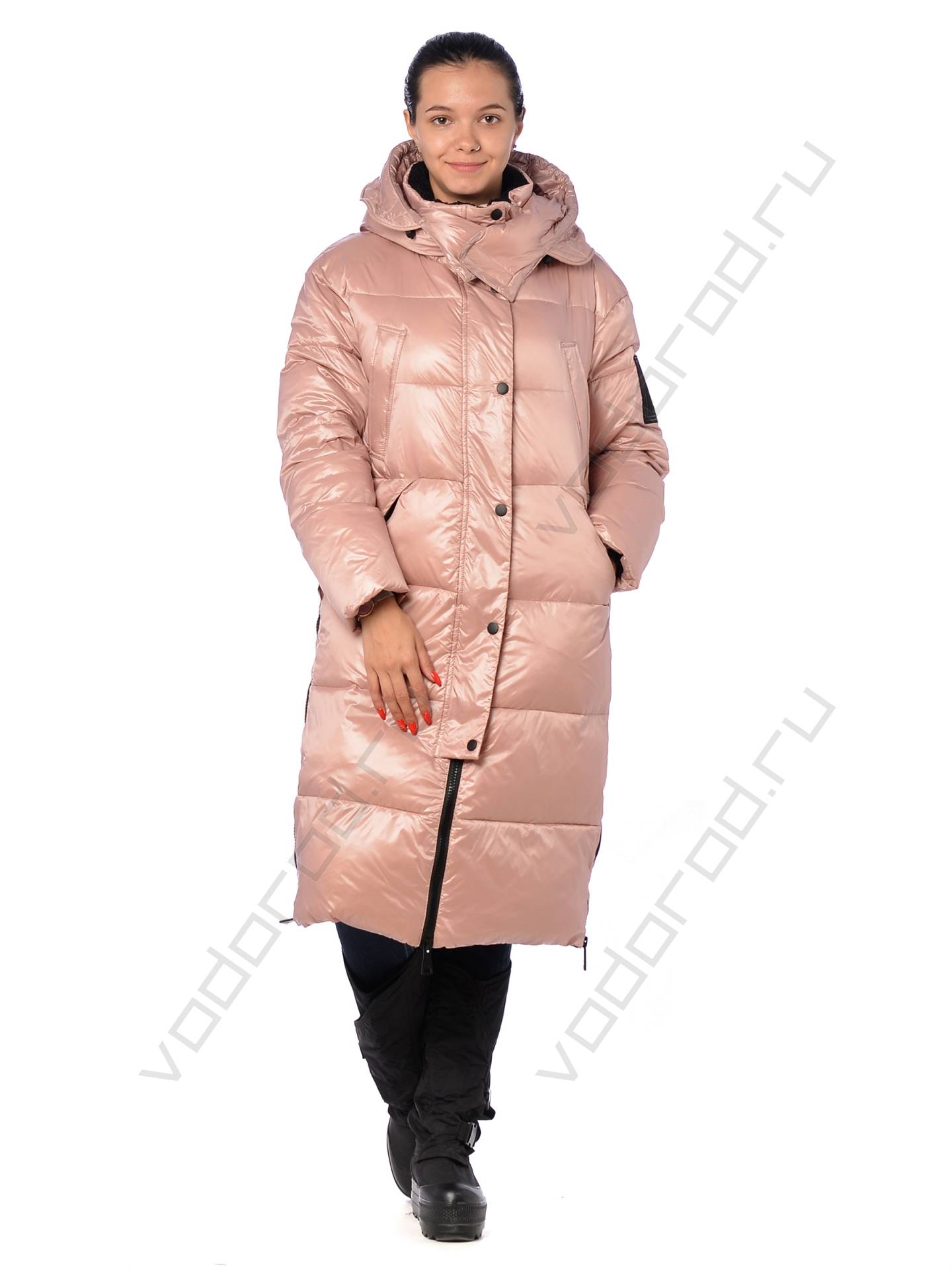 Зимняя куртка женская цвет розовый