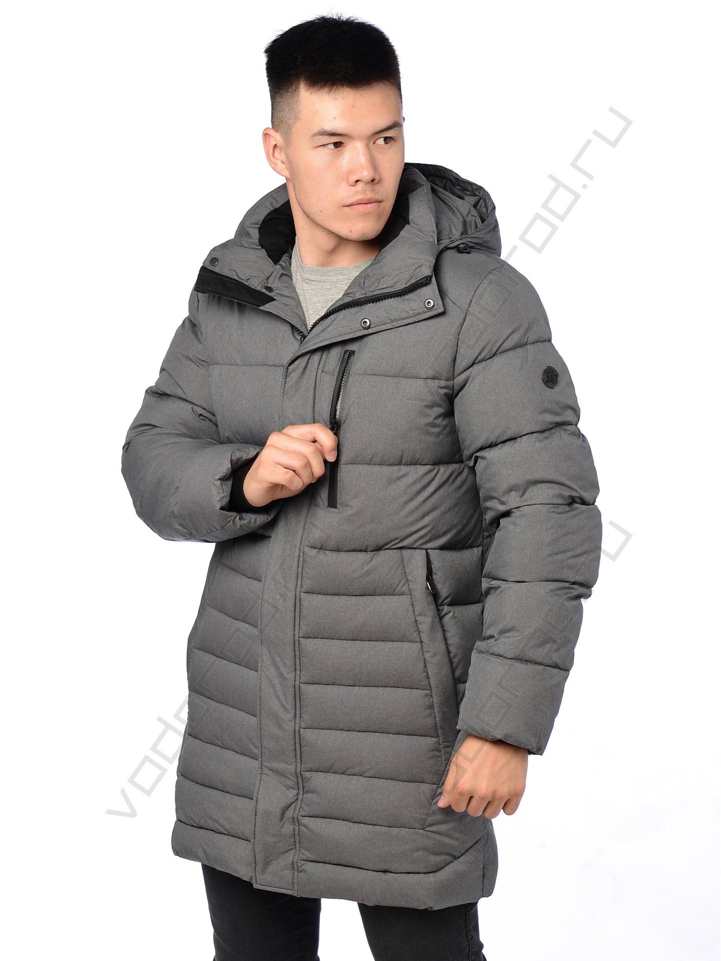 Куртка еврозима мужская цвет серый 3