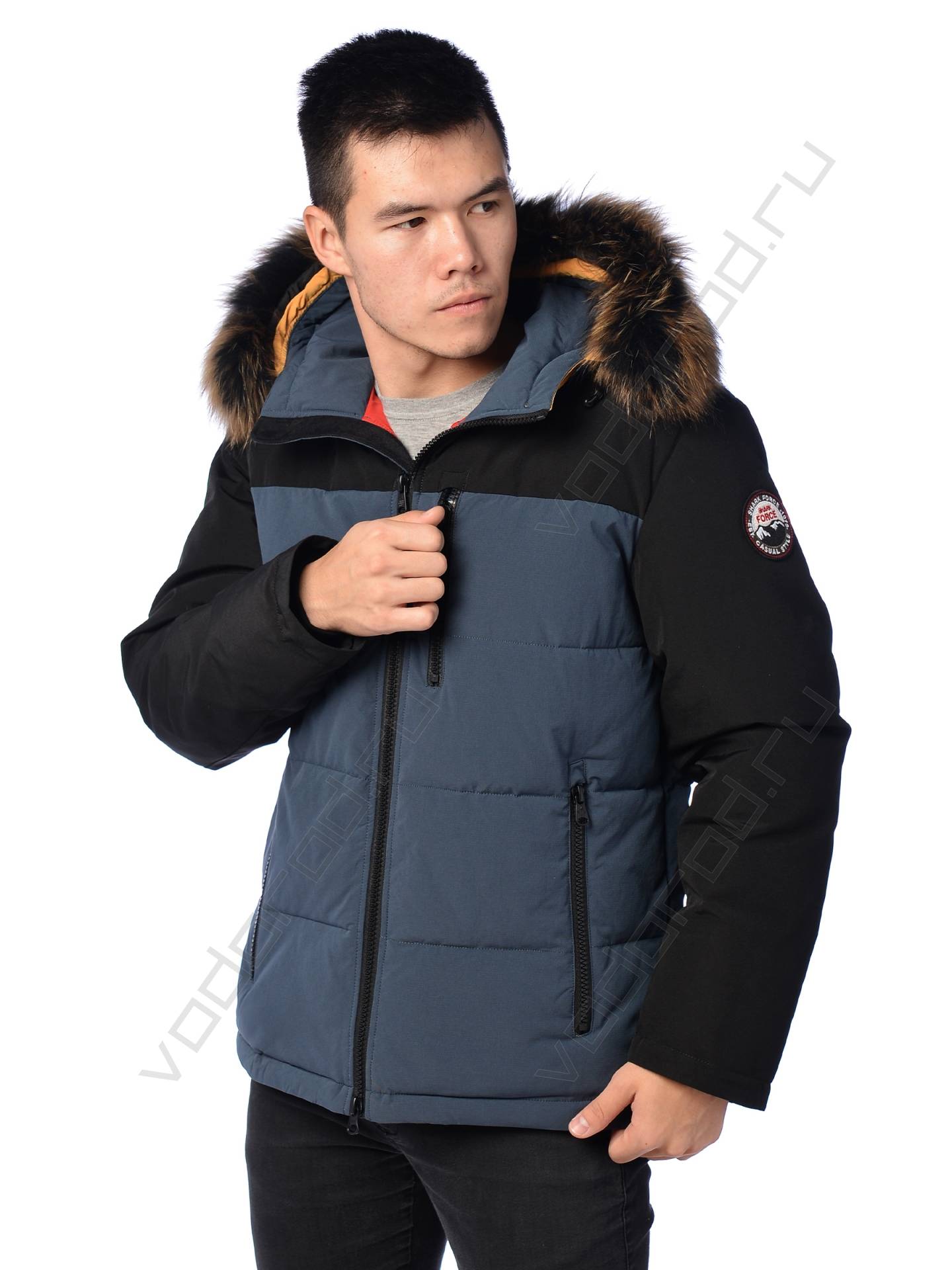 Зимняя куртка мужская цвет синий 11