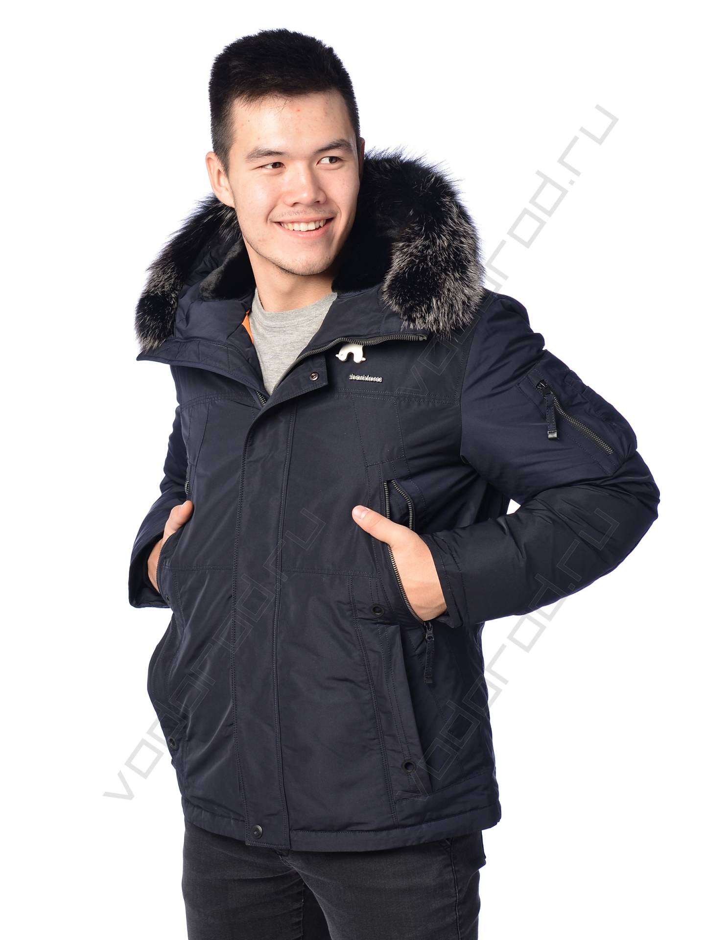 Зимняя куртка мужская цвет темн. синий 6