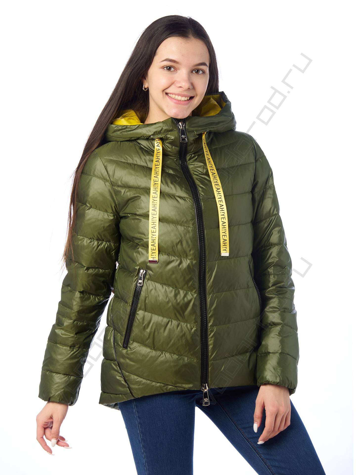 Куртка женская цвет зеленый