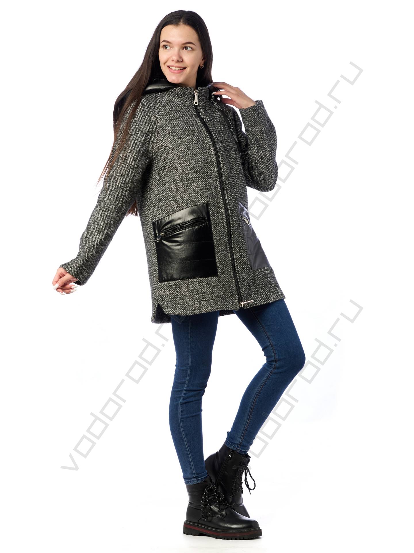 Куртка женская цвет черный