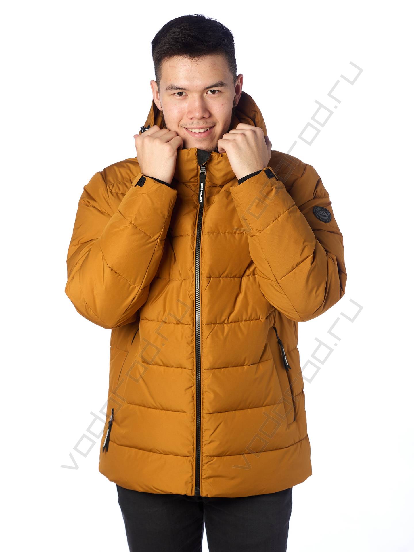 Куртка еврозима мужская цвет горчичный 19