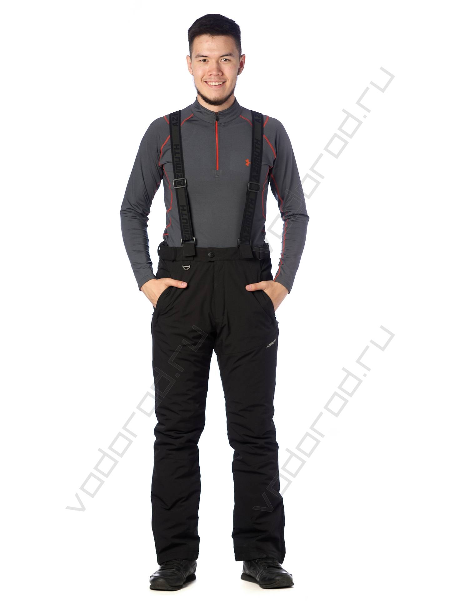 Горнолыжные брюки мужские цвет черный 10