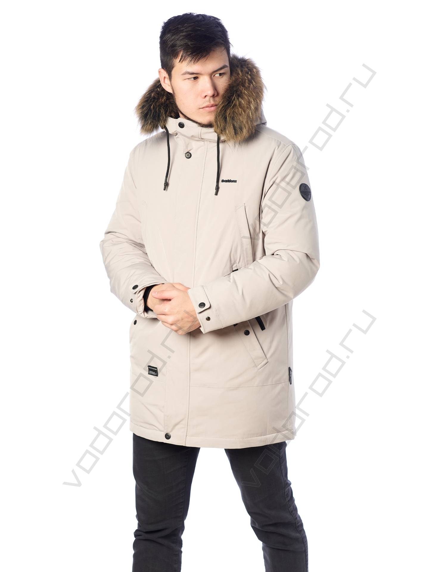 Зимняя куртка мужская цвет светл. серый 10