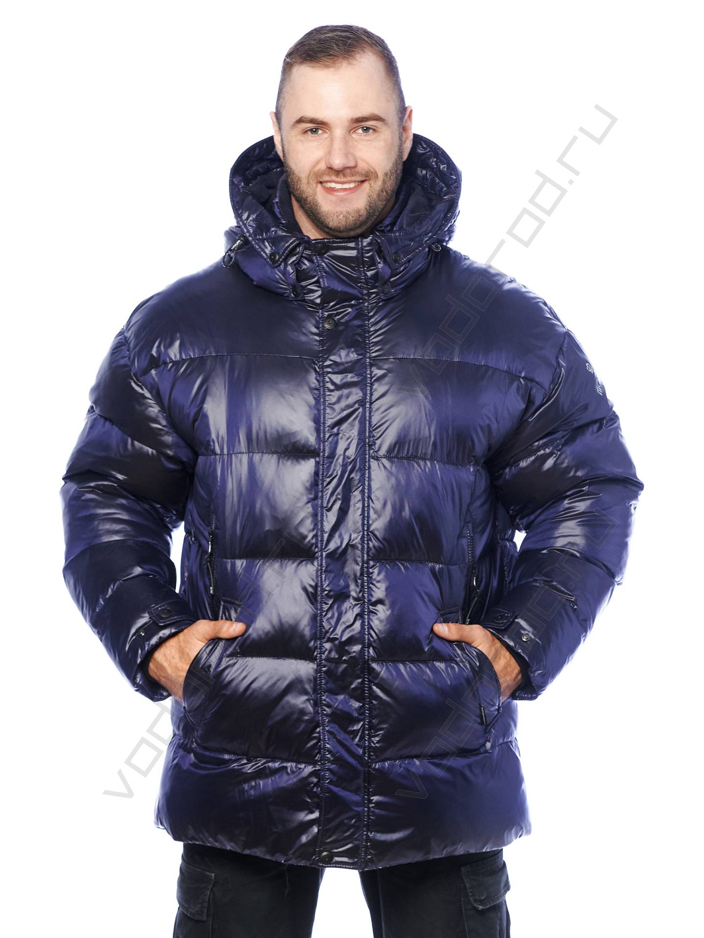 Зимняя куртка мужская цвет темн. синий 5