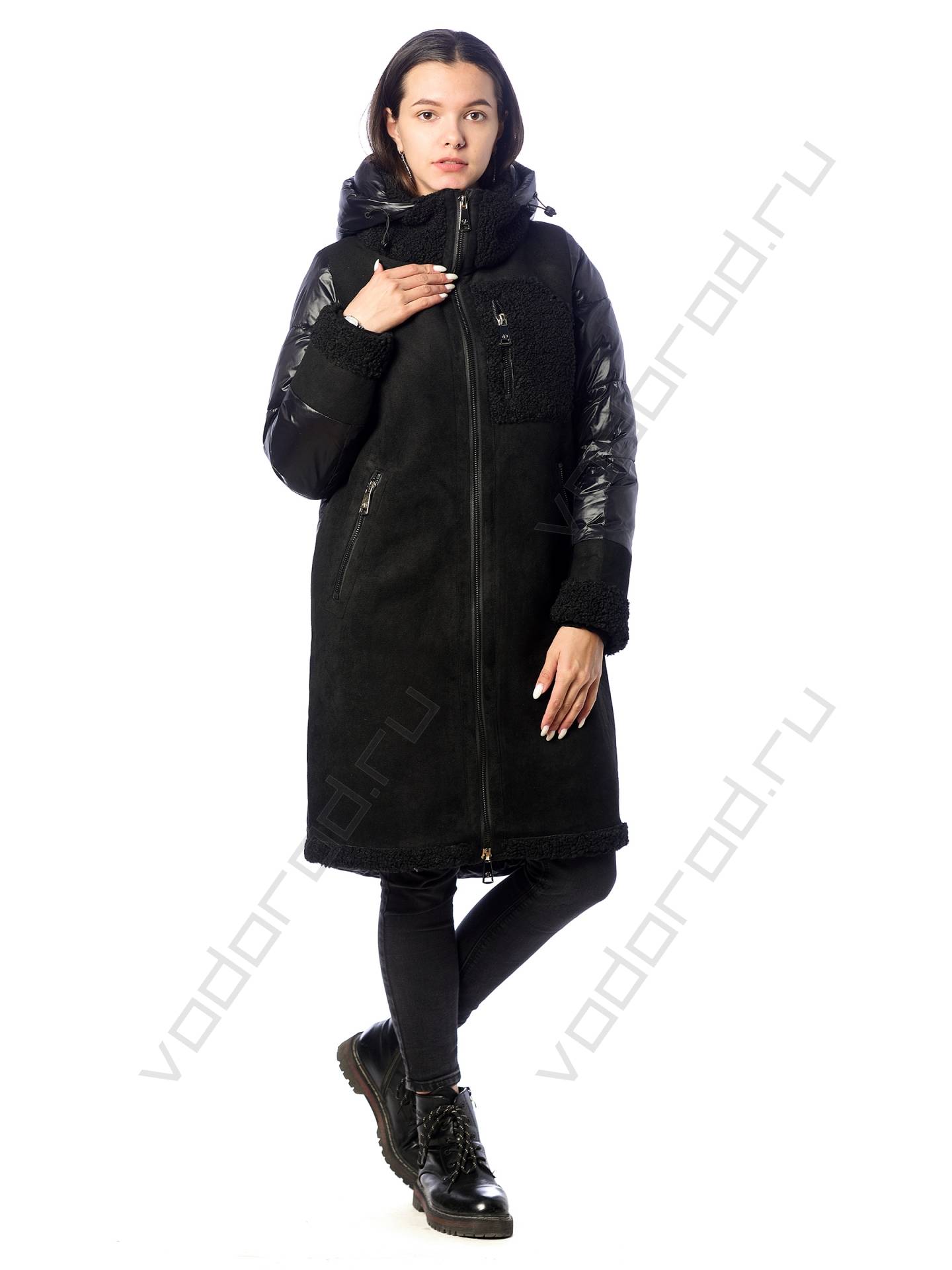 Зимняя куртка женская цвет черный 