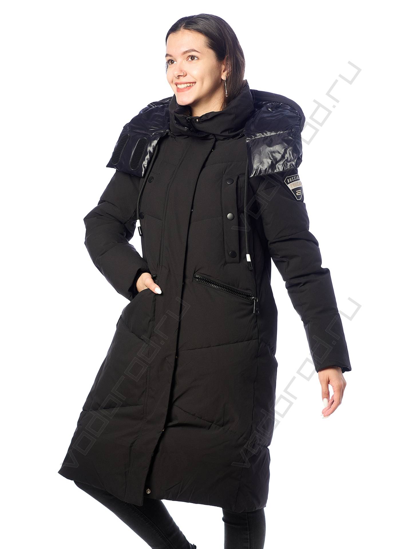 Зимняя куртка женская цвет черный 29