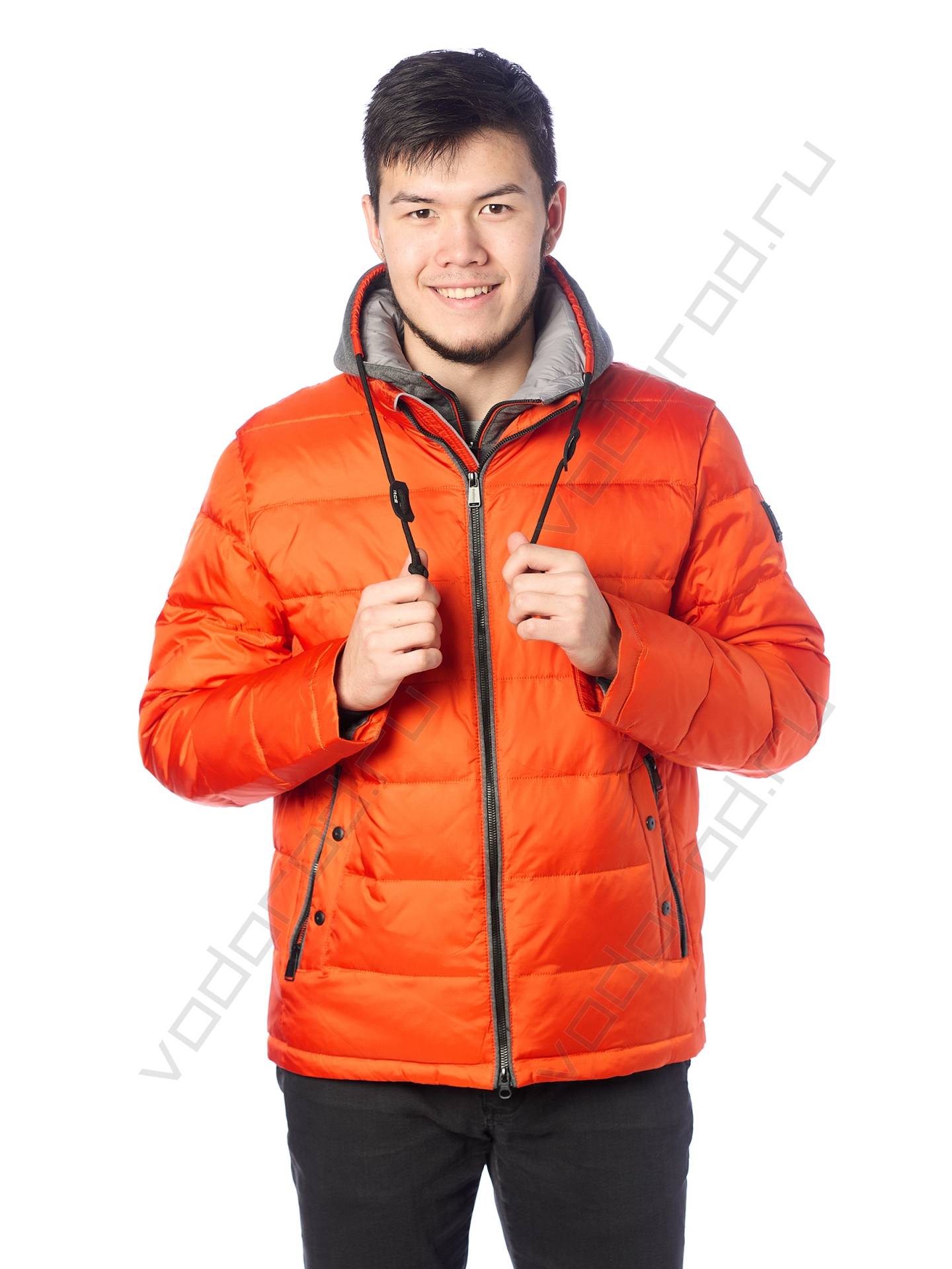 Зимняя куртка мужская цвет оранжевый 483