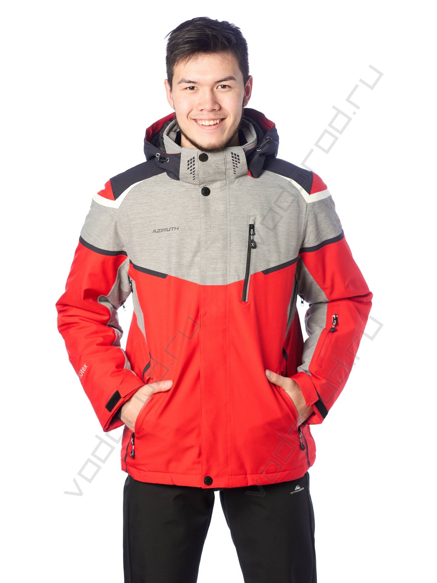 Горнолыжная куртка мужская цвет красный 136