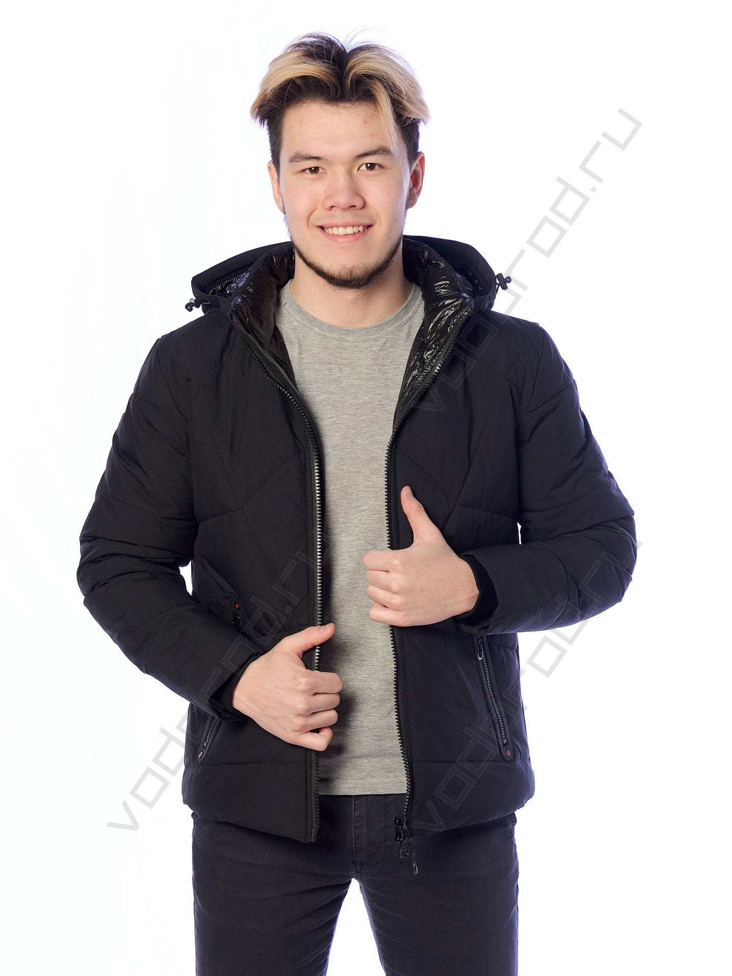 Куртка еврозима мужская цвет черный 1