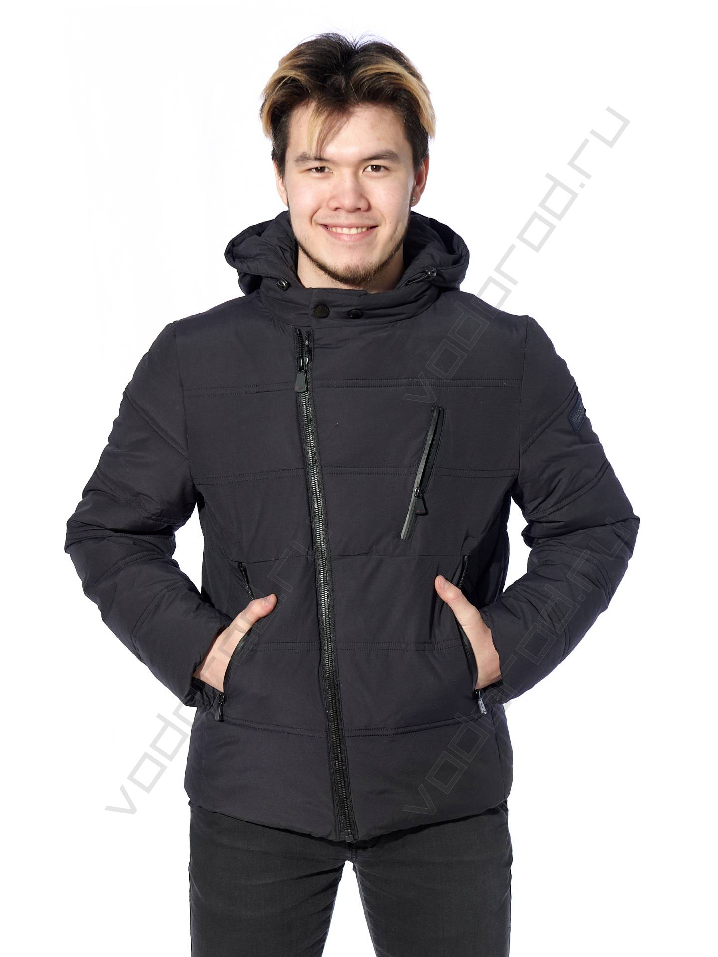 Зимняя куртка мужская цвет темн. серый 9