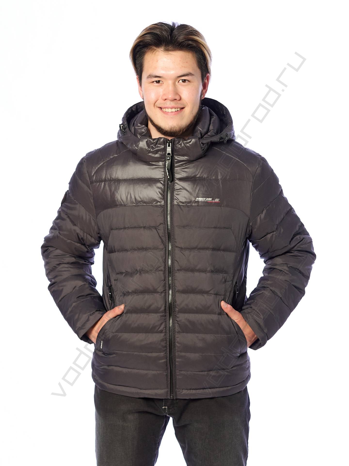 Зимняя куртка мужская цвет темн. серый 5