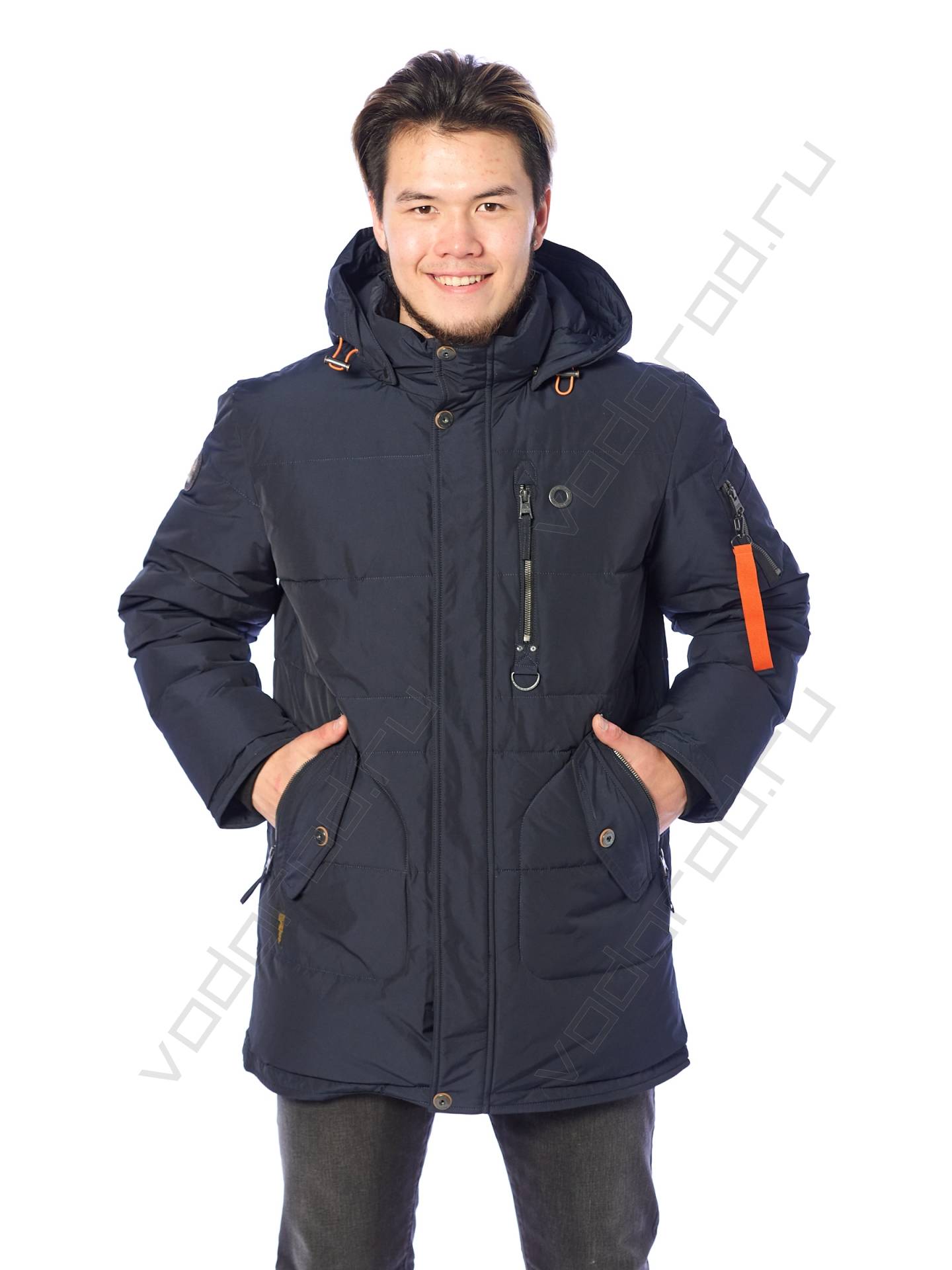 Зимняя куртка мужская цвет темн. синий 14