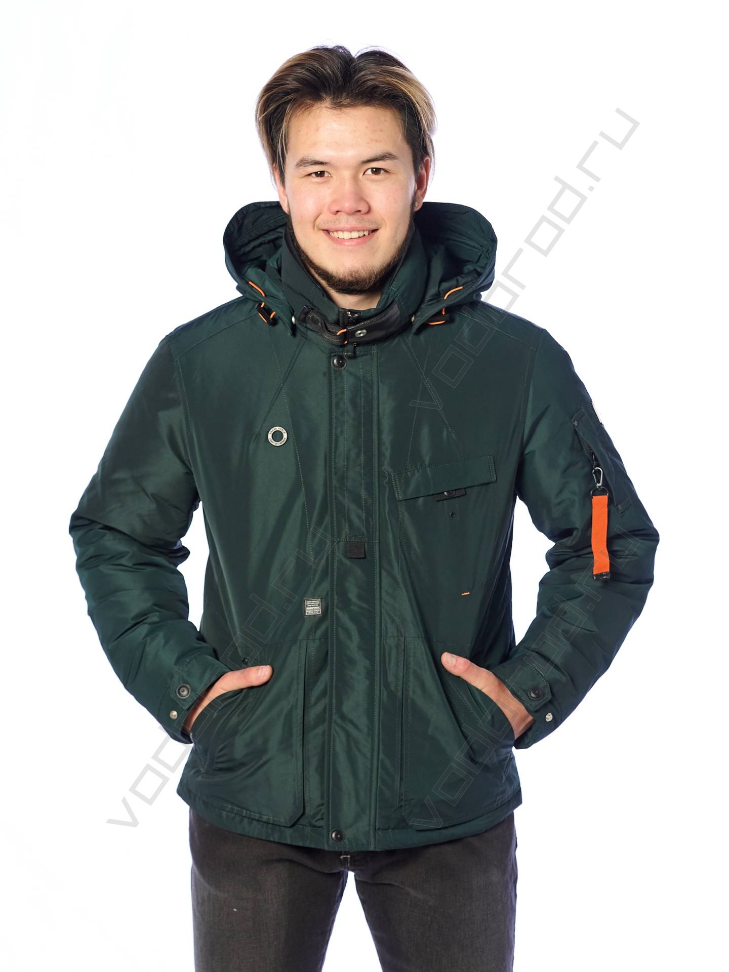 Зимняя куртка мужская цвет темн. зеленый 31