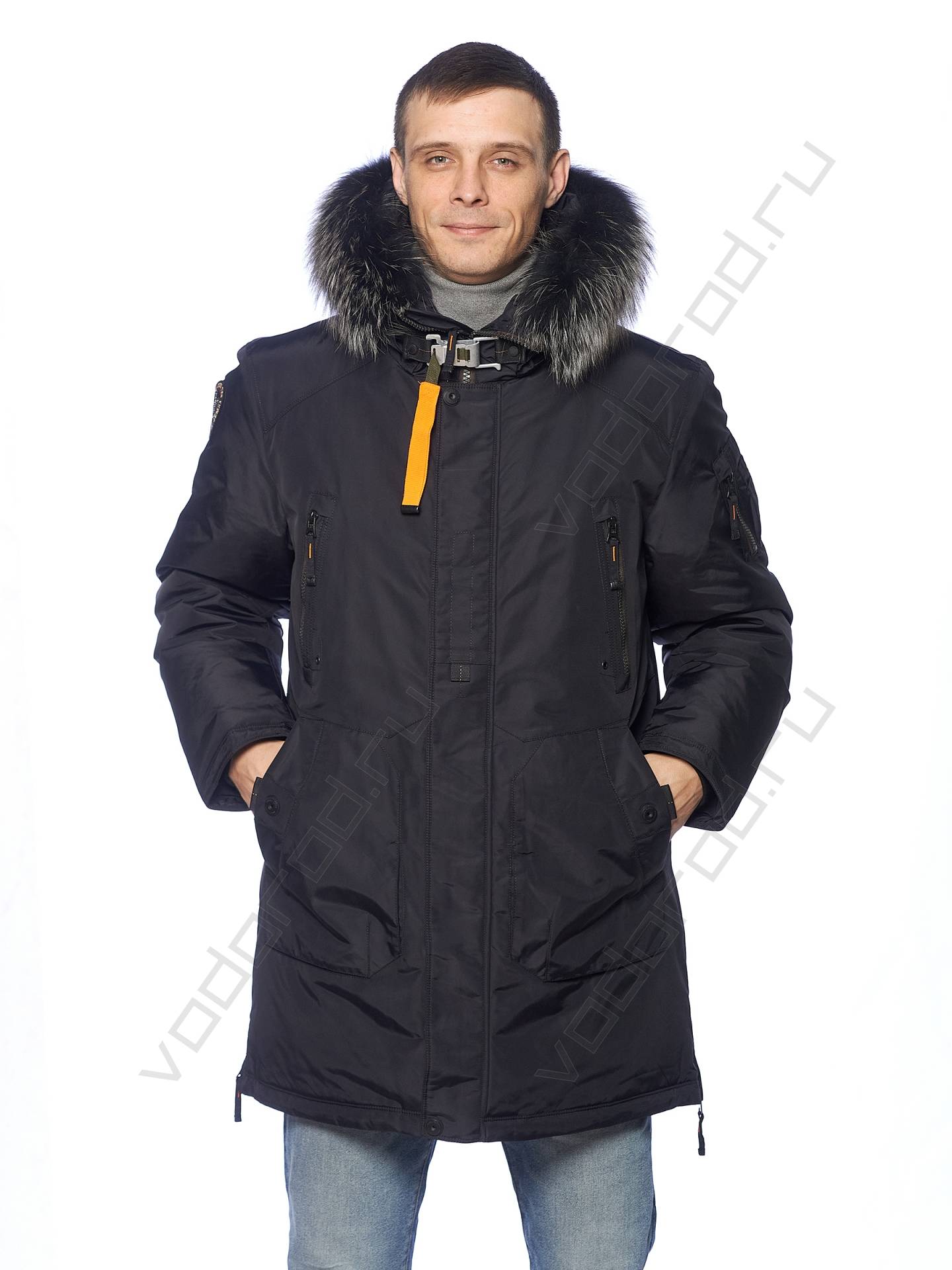 Зимняя куртка мужская цвет темн. синий 42