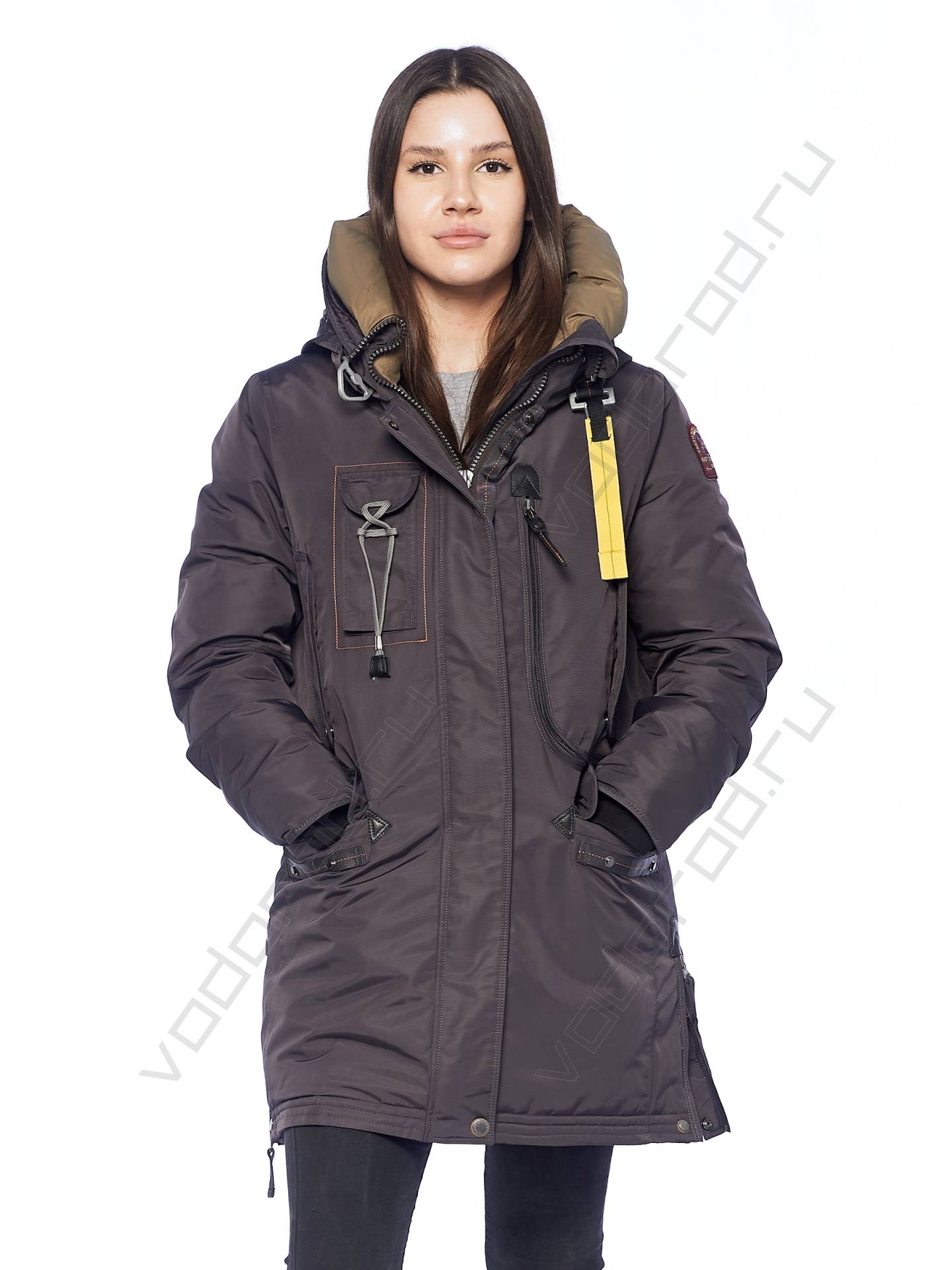 Зимняя куртка женская цвет темн. серый 11