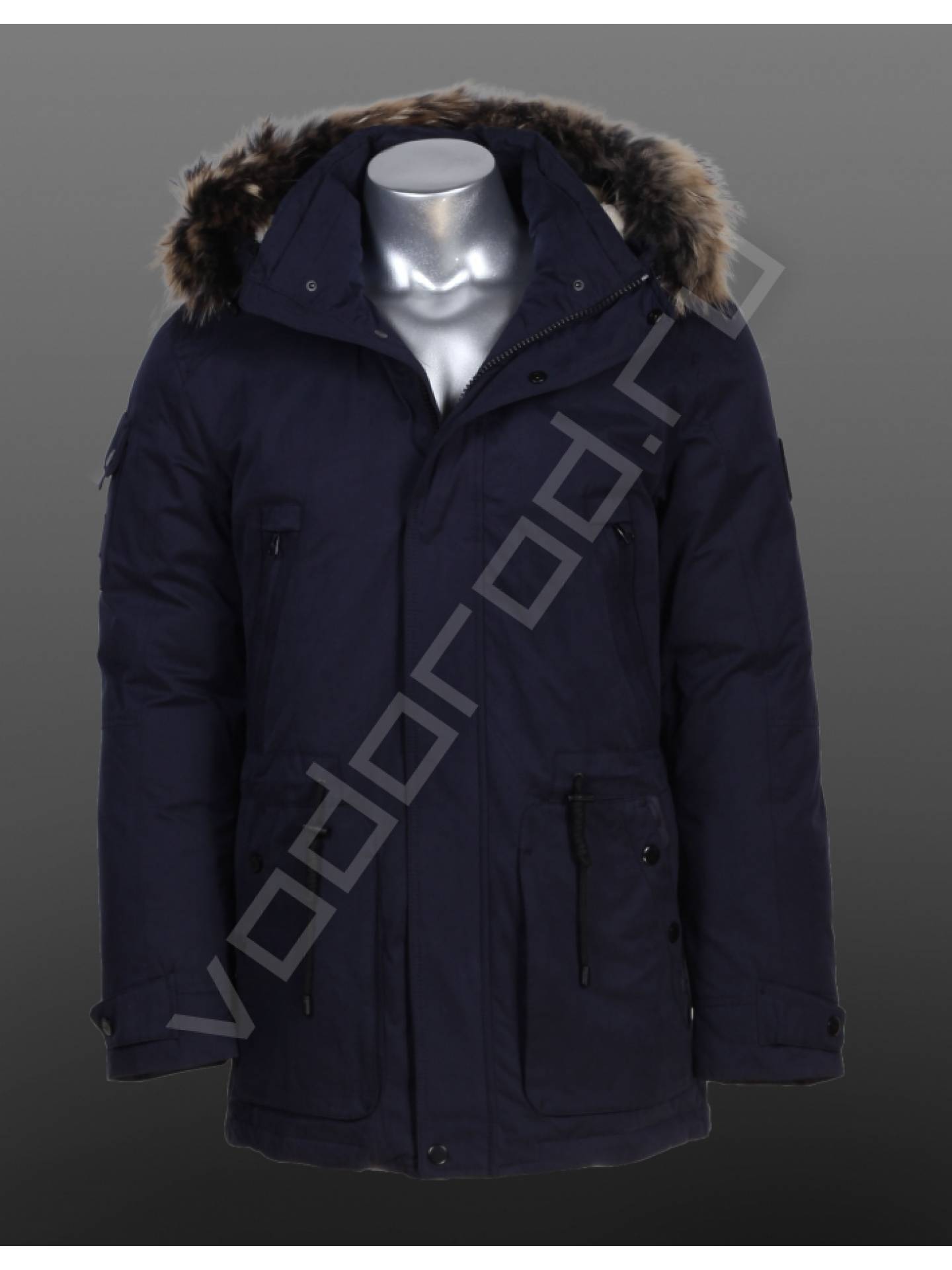 Зимняя куртка мужская цвет темн. синий 14
