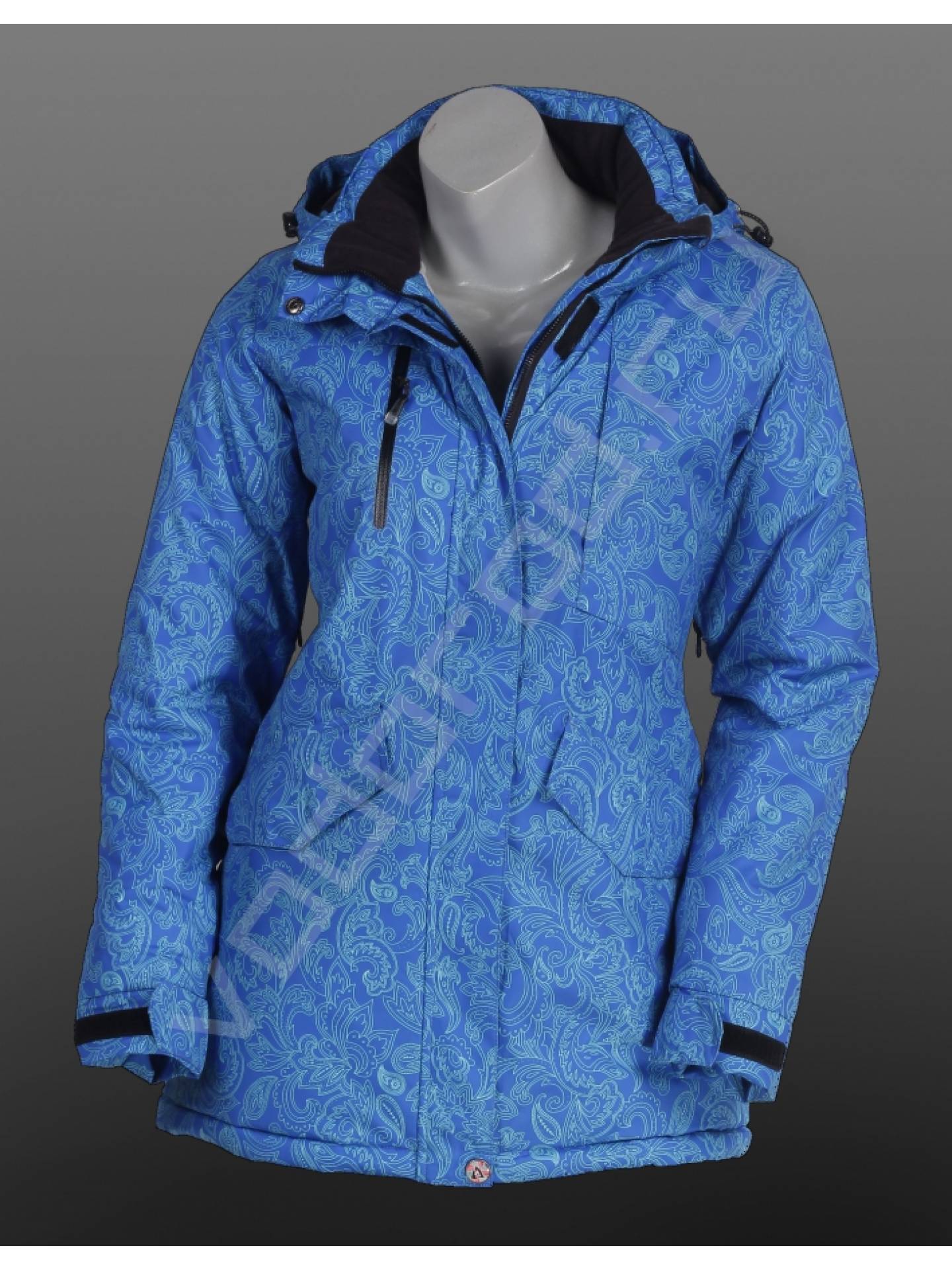 Горнолыжная куртка женская цвет голубой 80