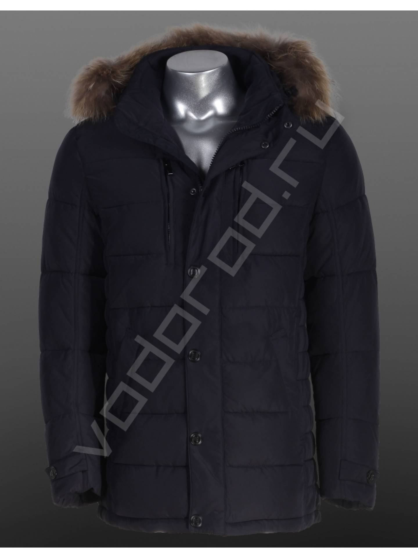Зимняя куртка мужская цвет темн. синий 2h